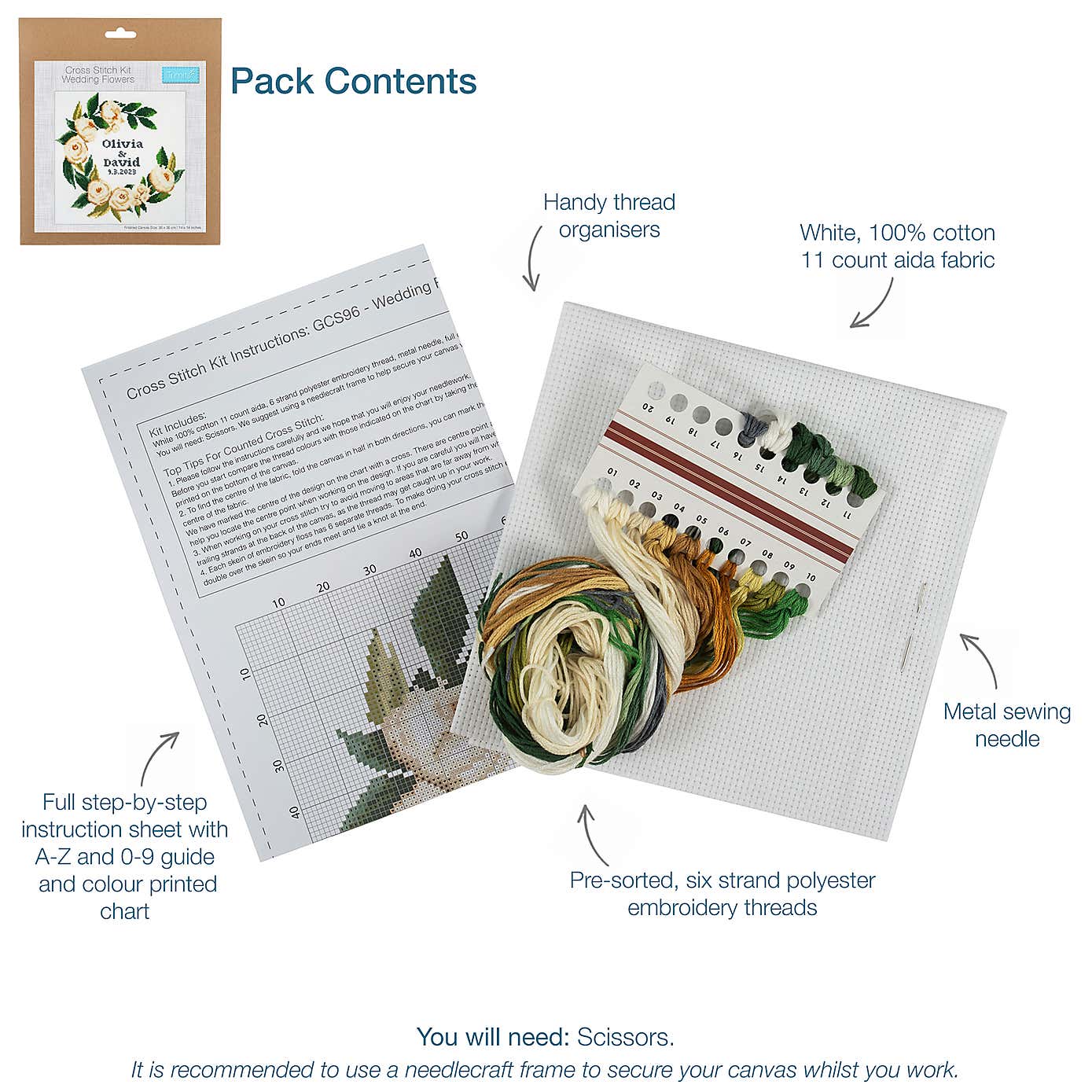 Cross Stitch Celebration Wreath