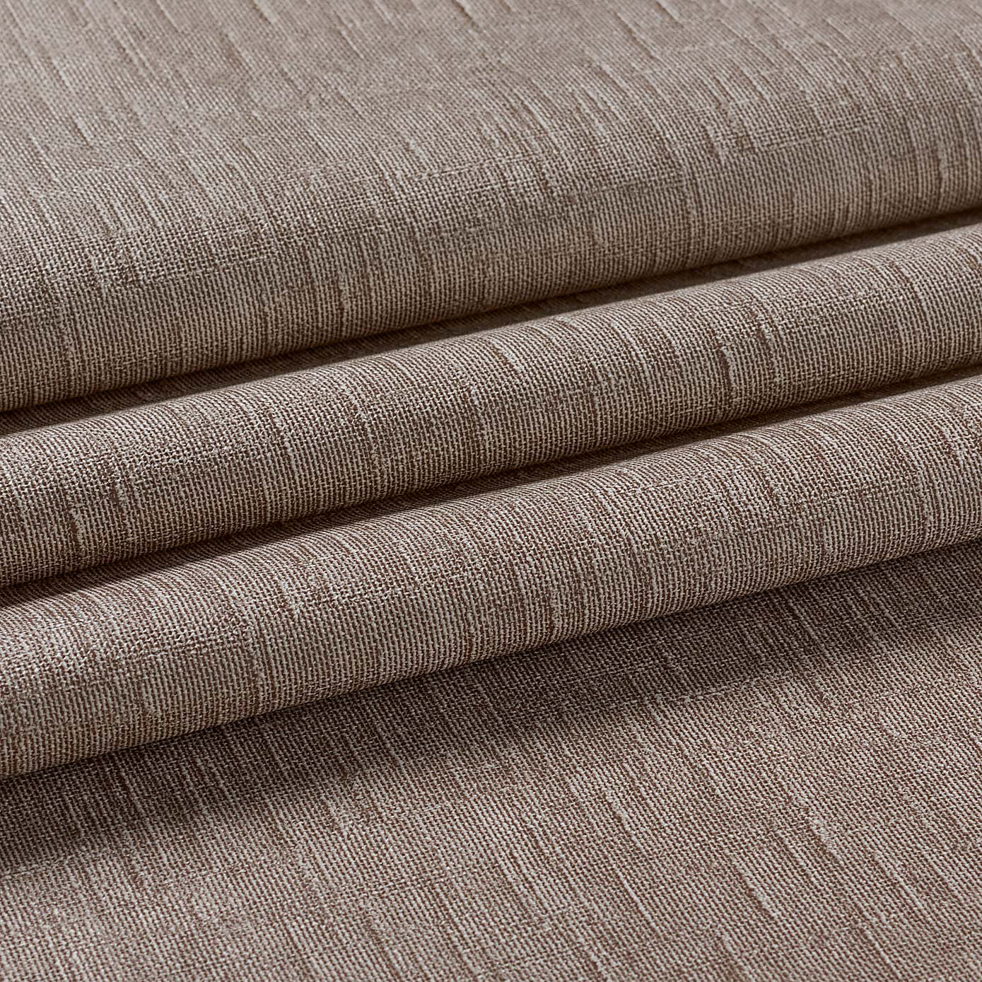 Taupe Linen Effect PVC Fabric