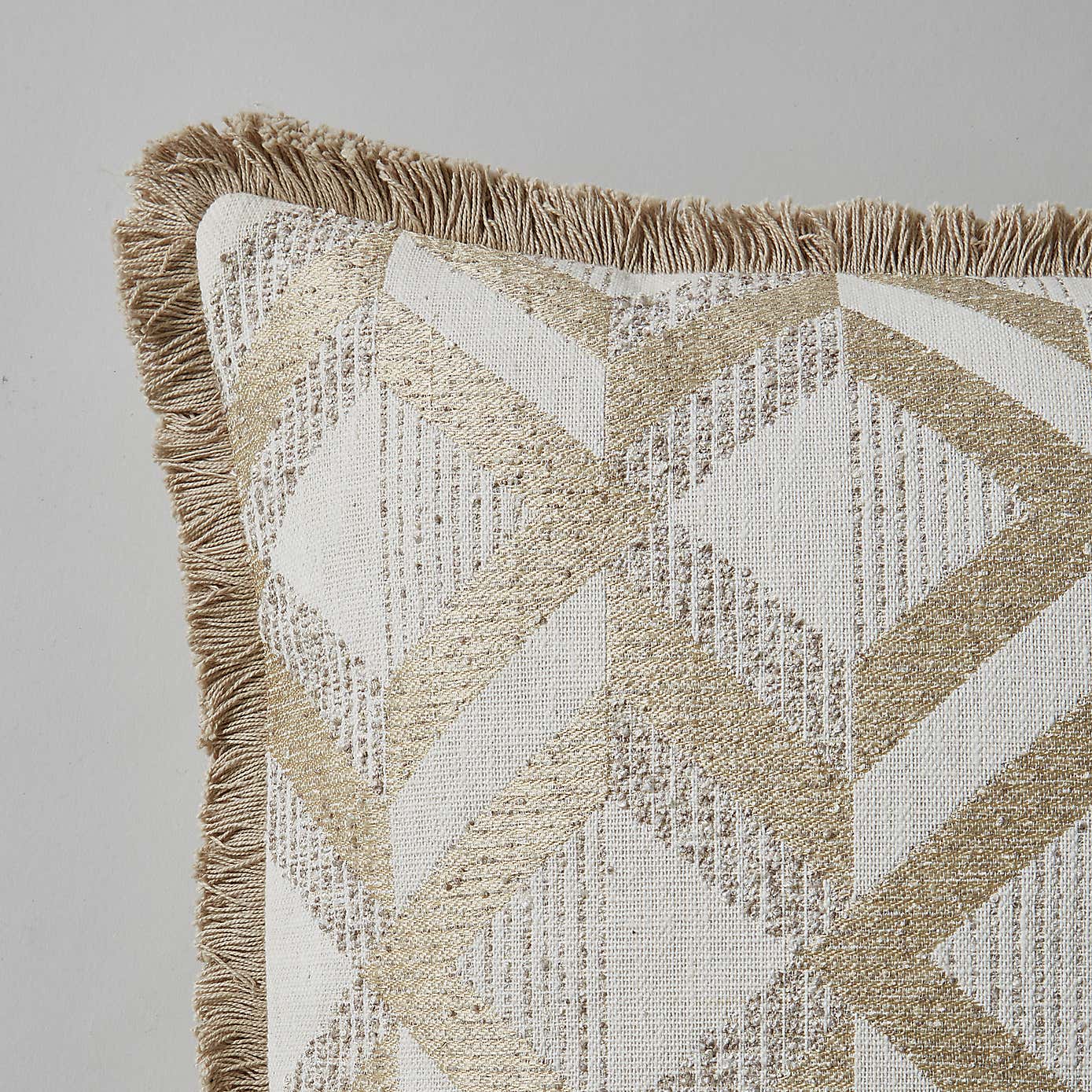 Luxury Jacquard Geometric Cushion
