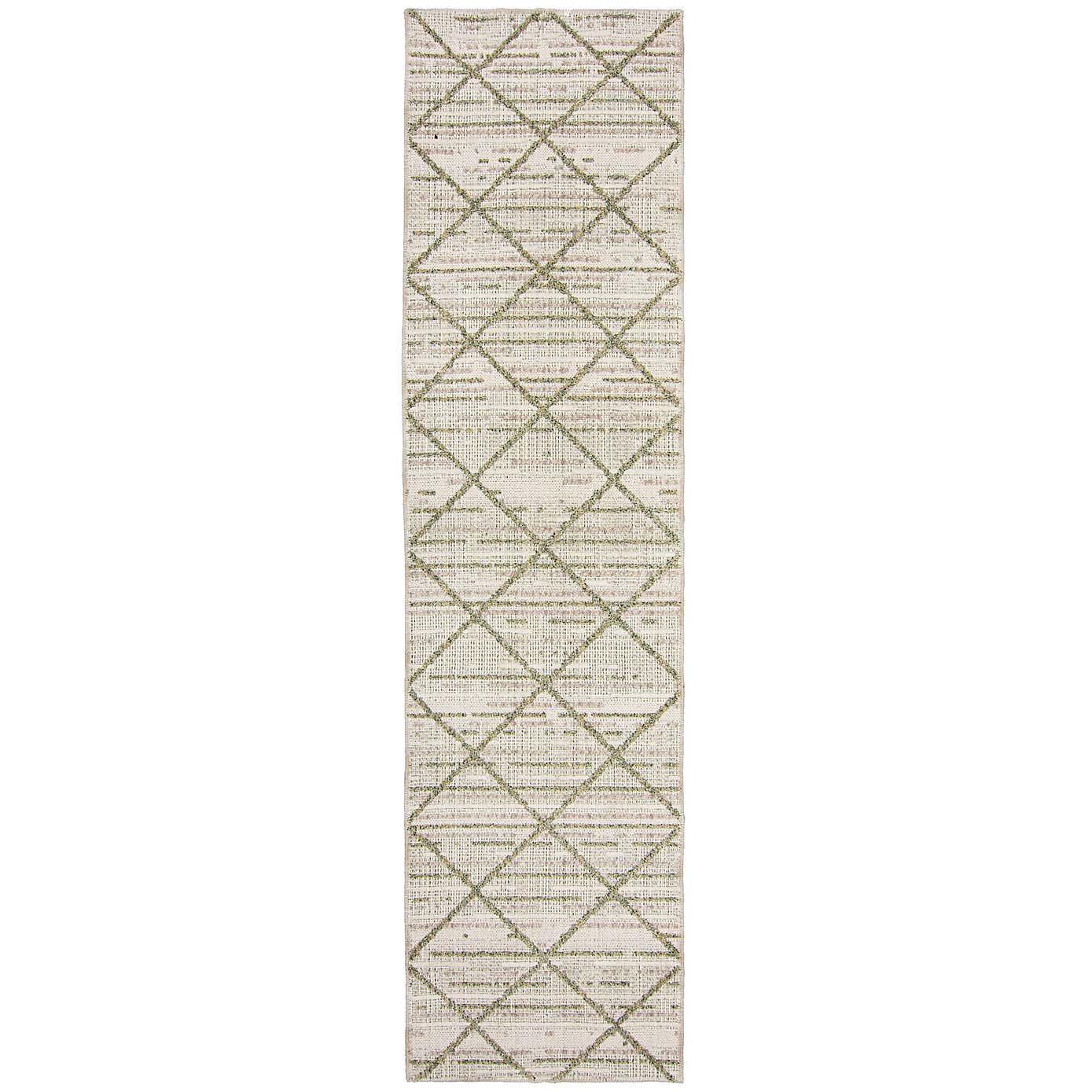 Diamond Tufted Washable Runner