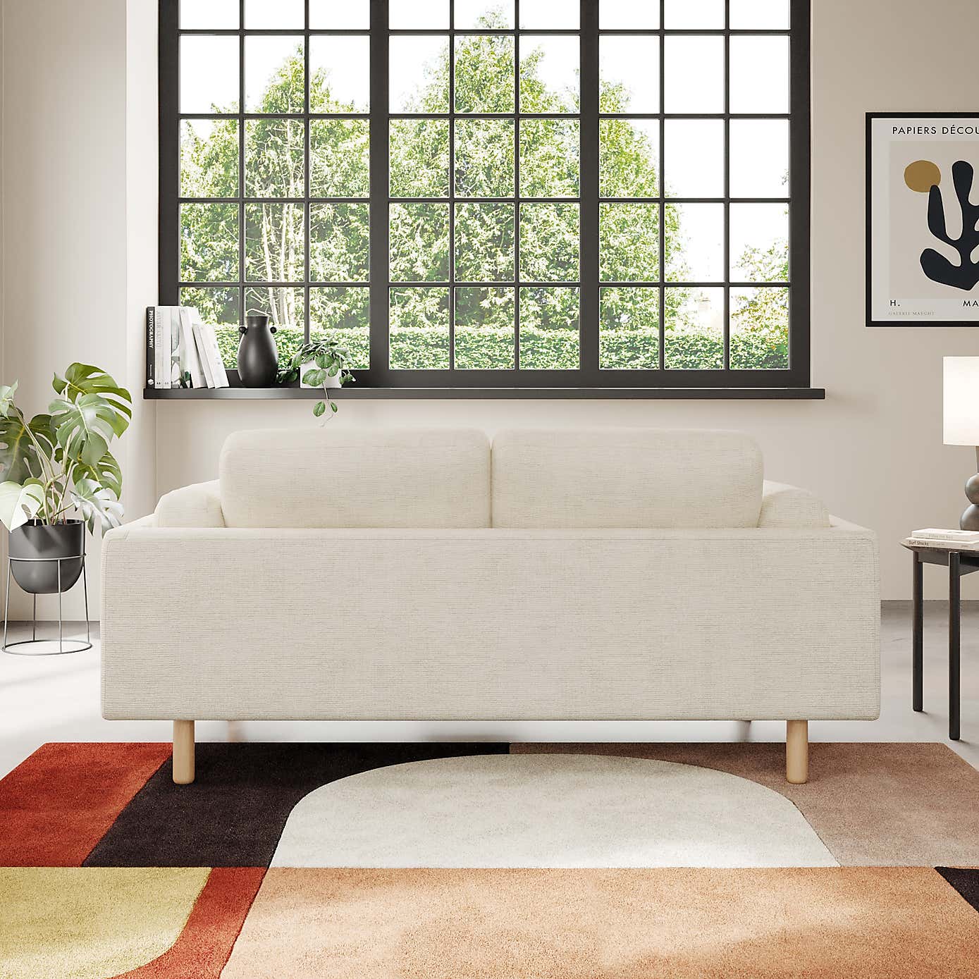 Newton Chunky Tonal Weave 2 Seater Sofa