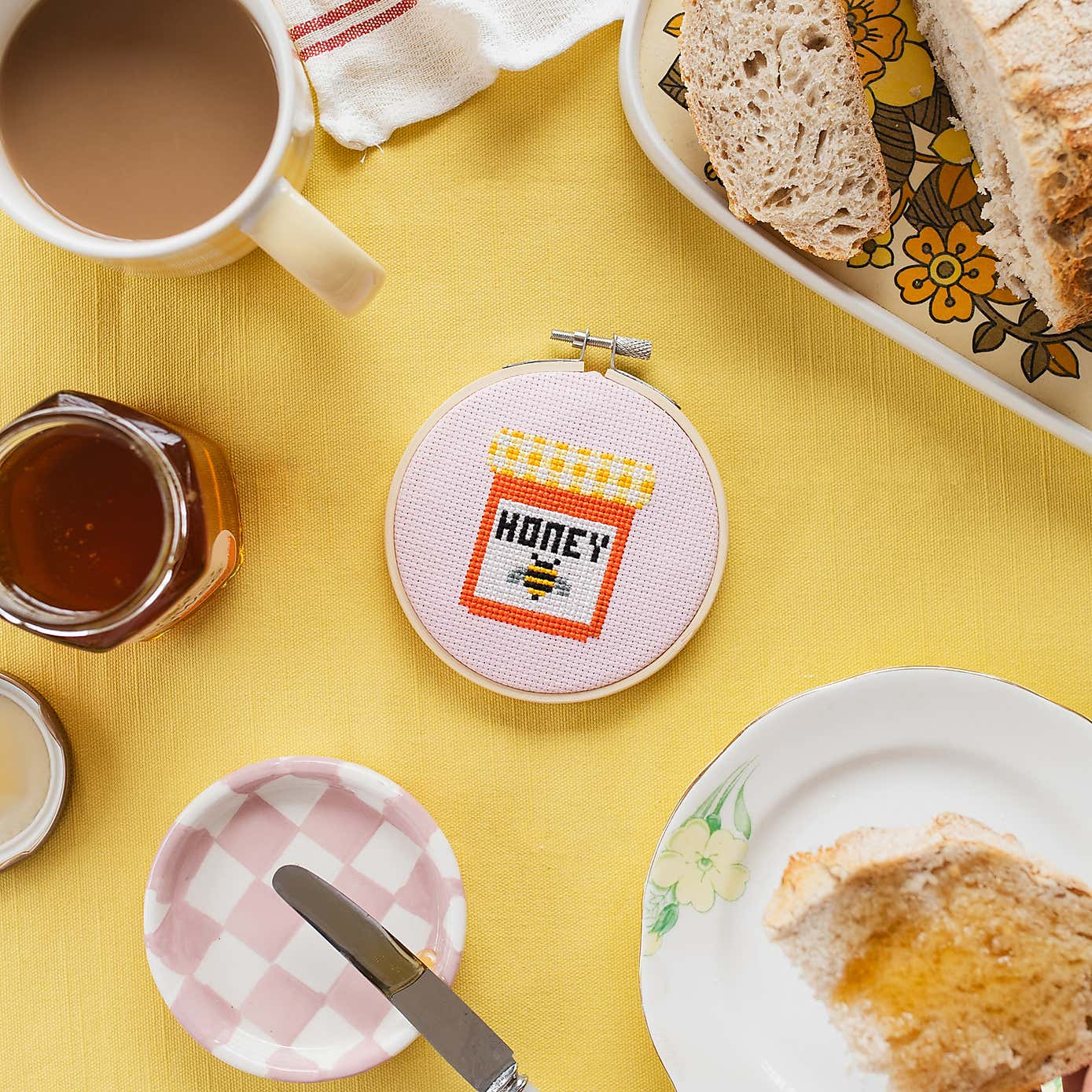 Cotton Clara Honey Cross Stitch Kit