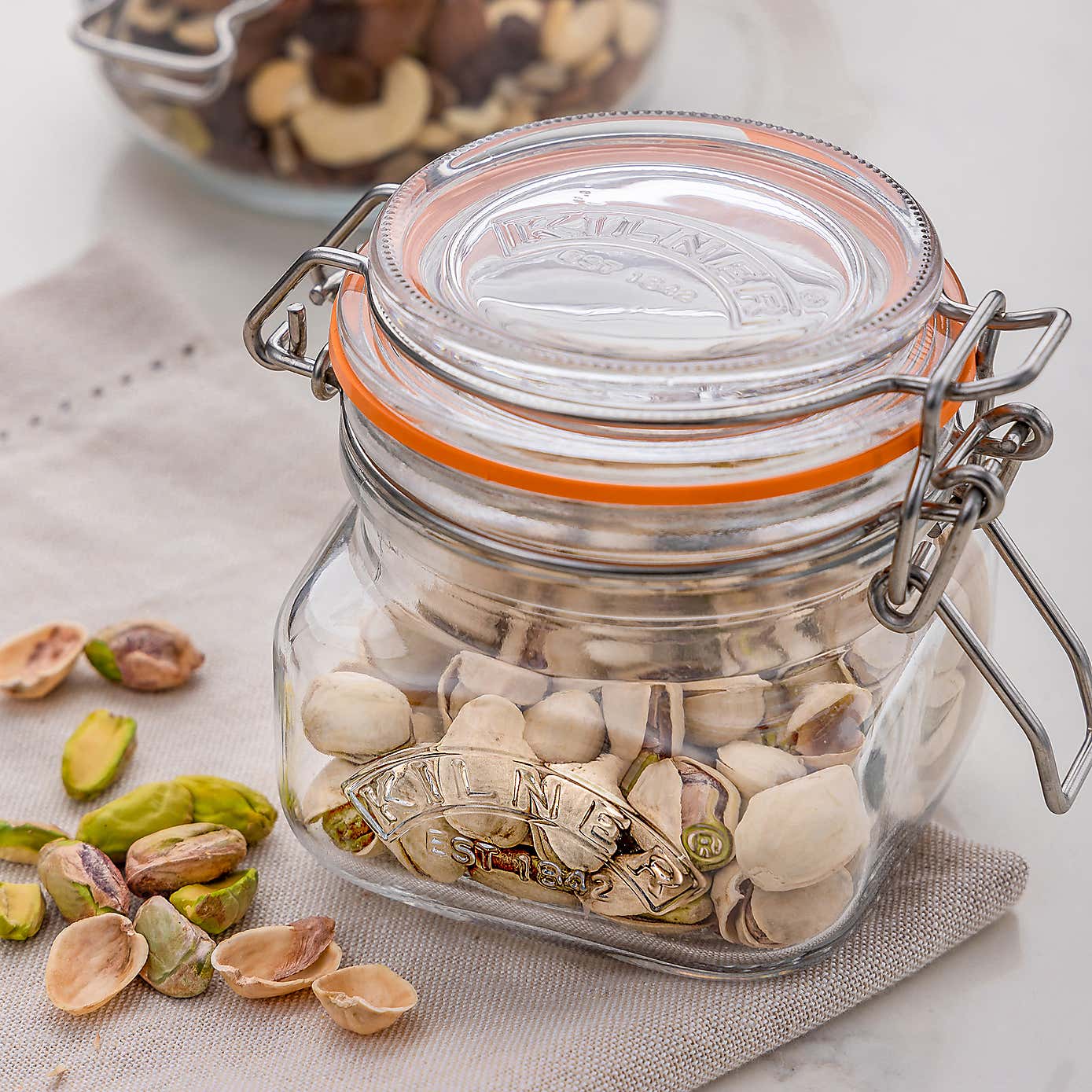 Kilner Clip Lock 250ml Square Jar