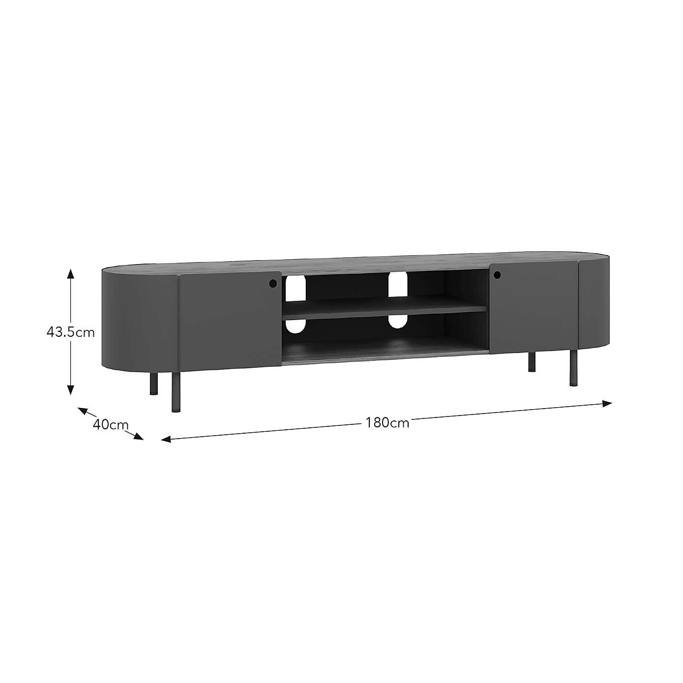 Elements Griffin Extra Wide TV Unit for TVs up to 80"