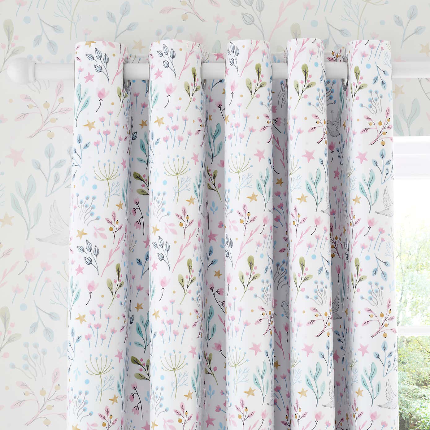 Unicorn Enchanted Blackout Eyelet Curtains