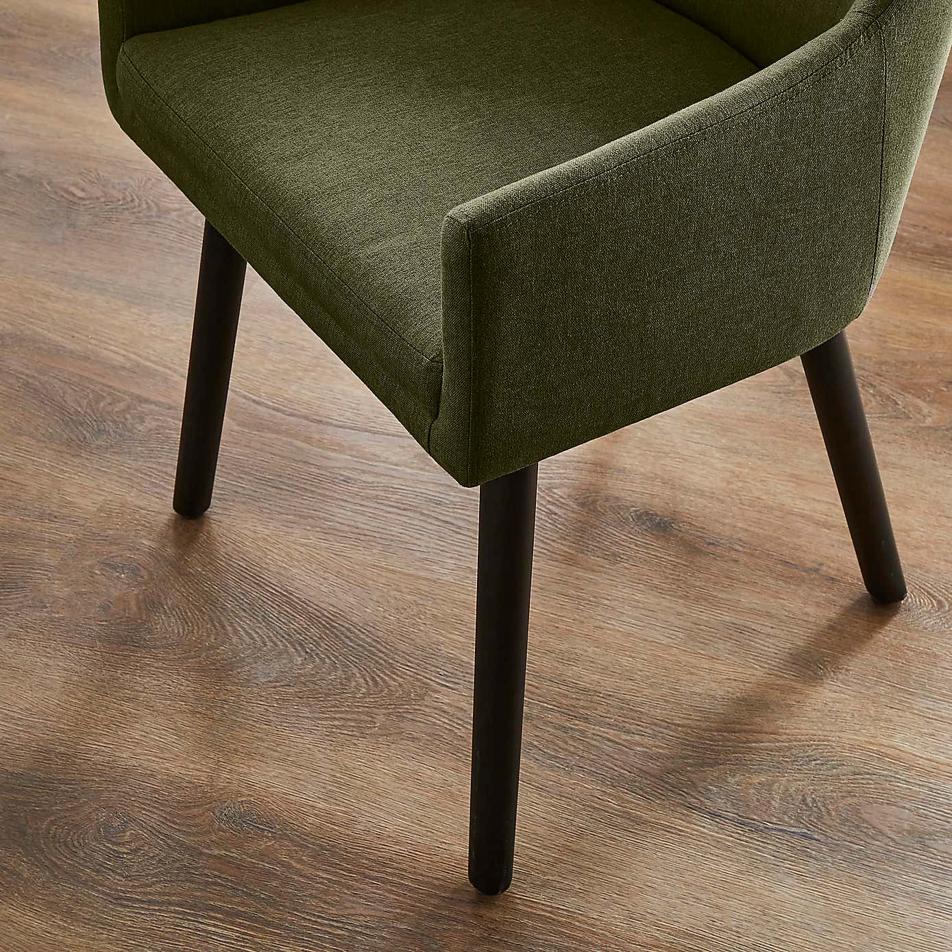 Eddie Luna Fabric Carver Dining Chair