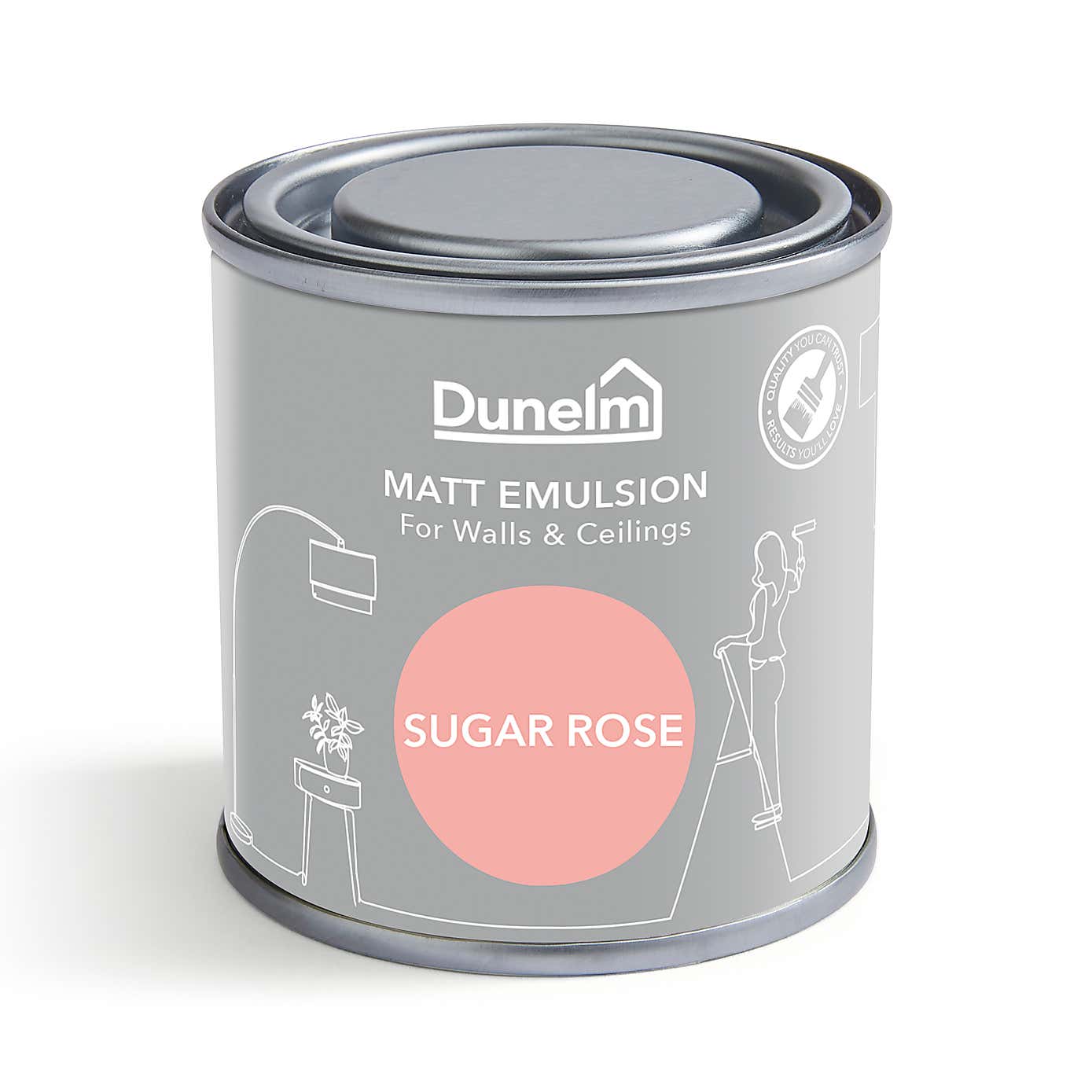 Dunelm Sugar Rose Matt Emulsion Paint