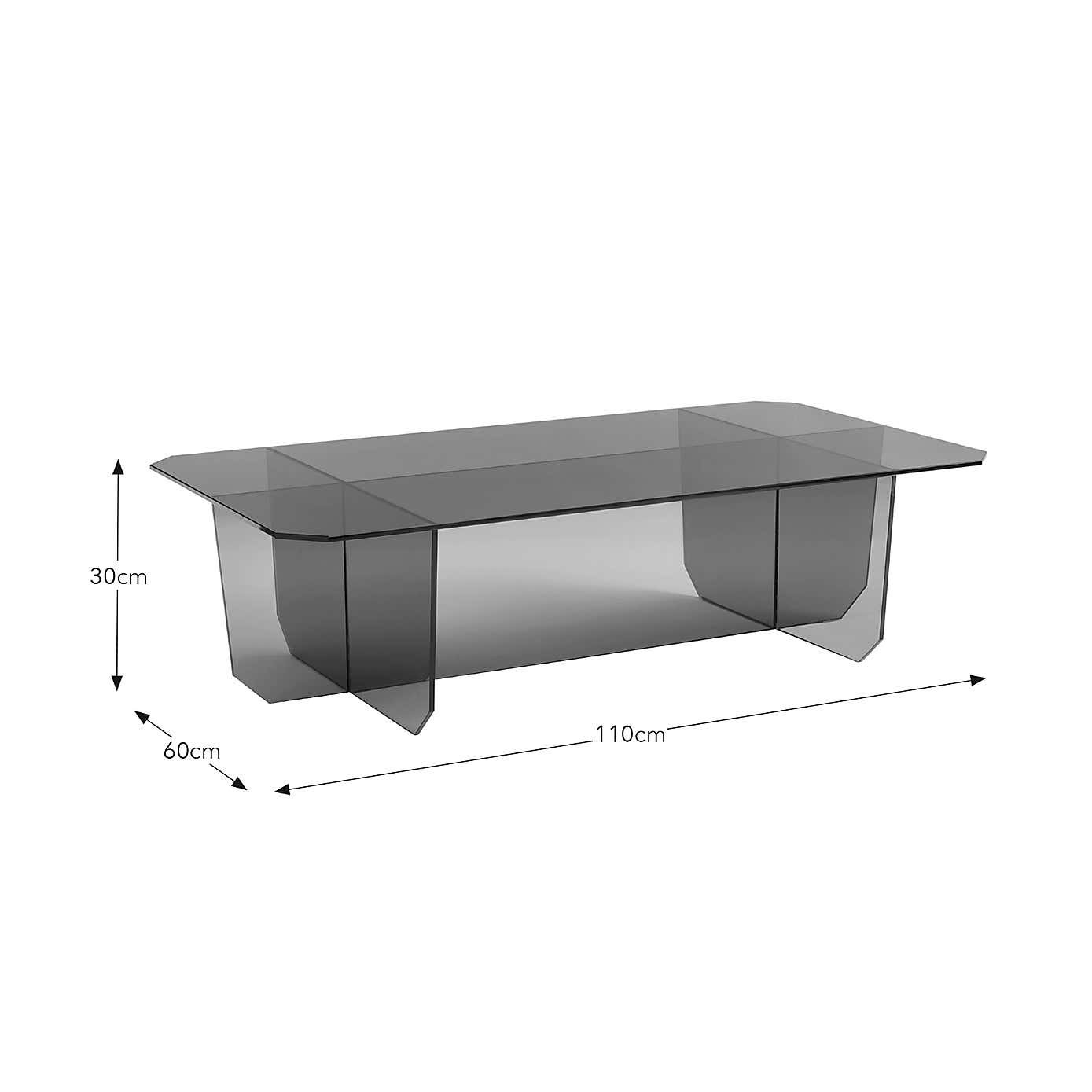 Elements Bowden Glass Coffee Table