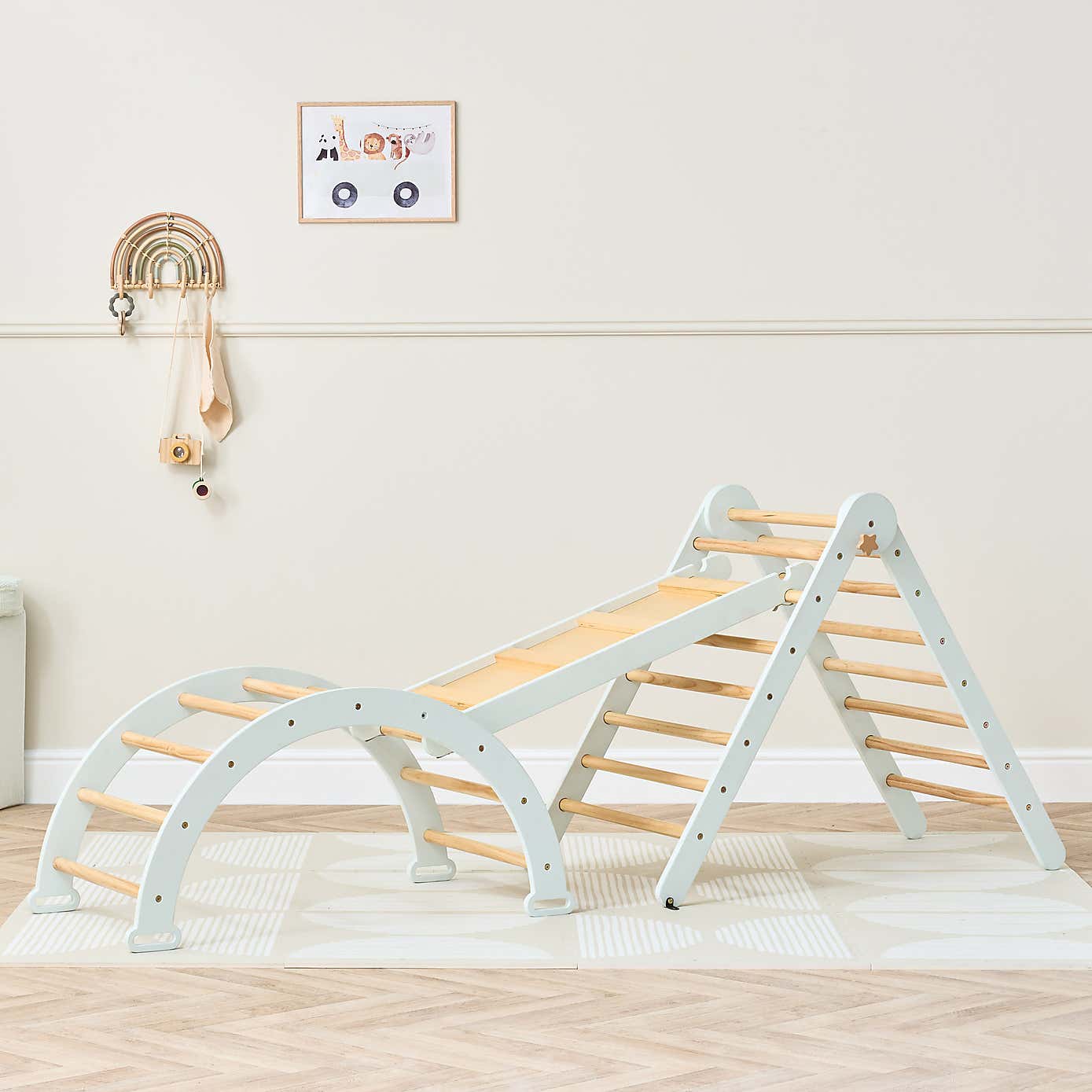 Tutti Bambini Scala Montessori 3 in 1 Pikler Climbing Frame with Climbing Wall