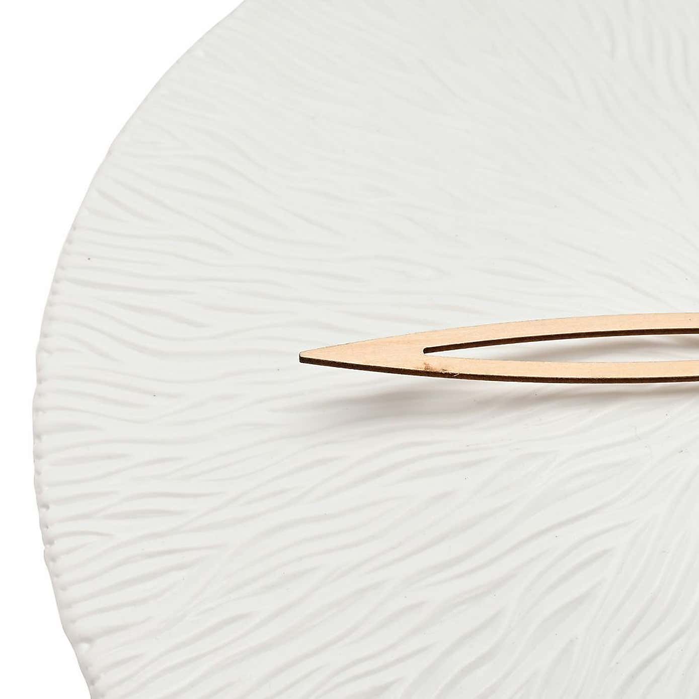 Interval Textured Porcelain Wall Clock