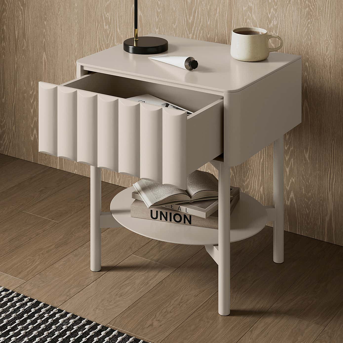 Alita 1 Drawer Bedside Table