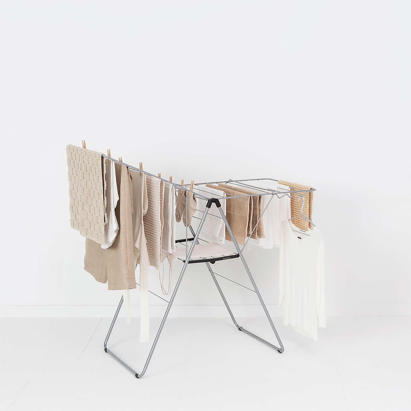 Brabantia Metallic Grey HangOn Drying Rack 20m