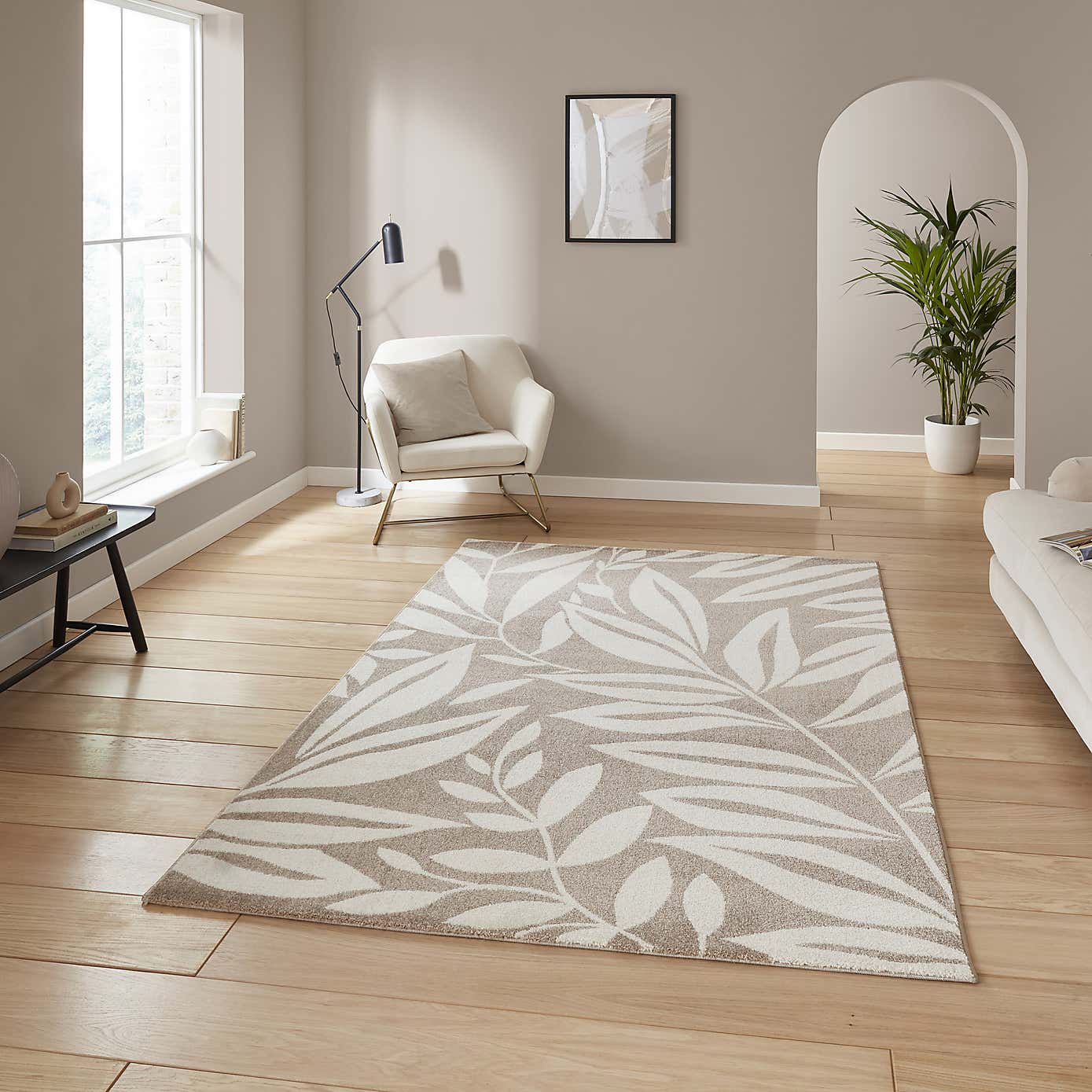 Catherine Lansfield Sorrel Leaves Rug