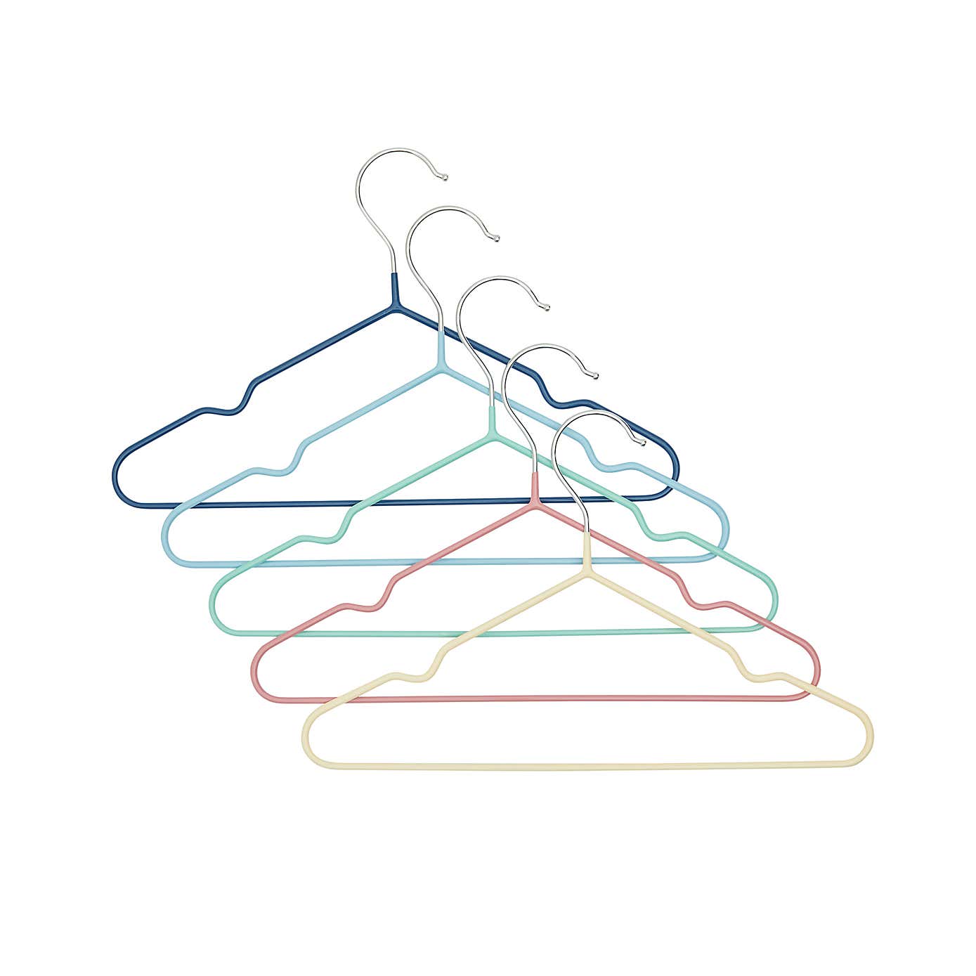 Set of 5 Multicoloured Kids Hangers