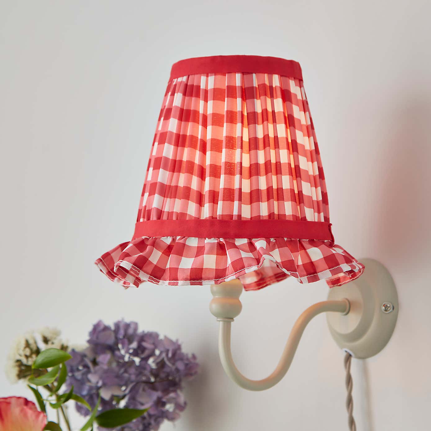 Carys Frilled Gingham Lamp Shade