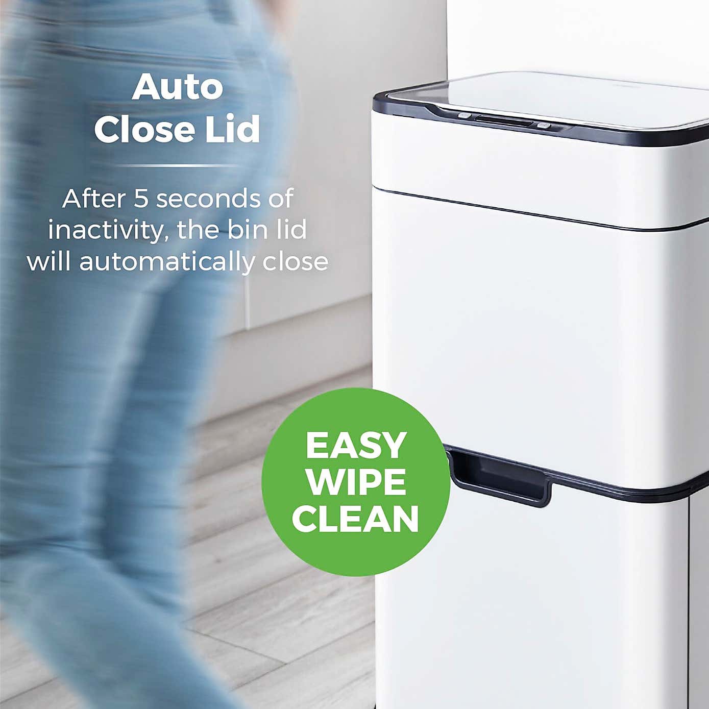 Tower 50L Ozone Recycling Sensor Bin