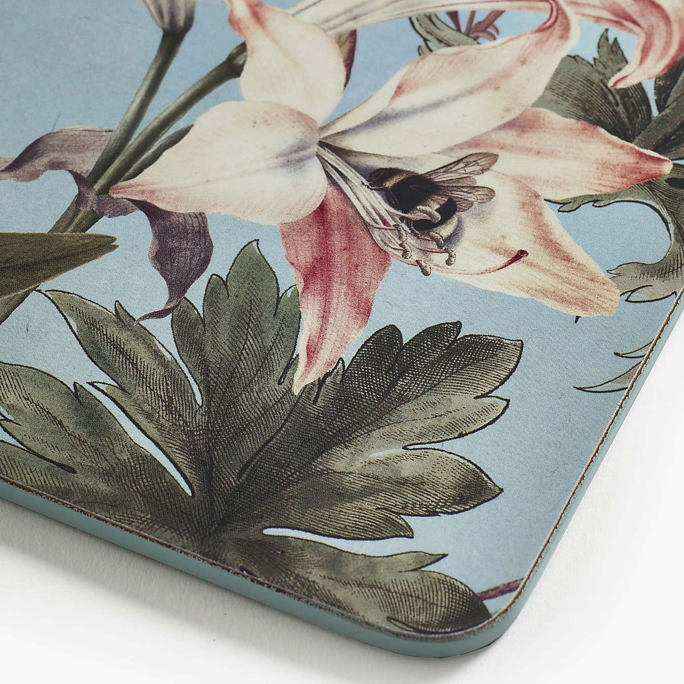 Set of 4 Kew Bee Floral Coasters