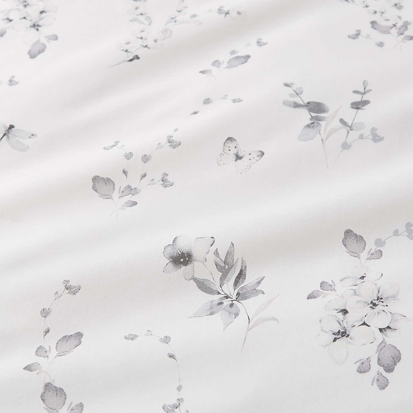 Nola Floral Blue Duvet Cover and Pillowcase Set