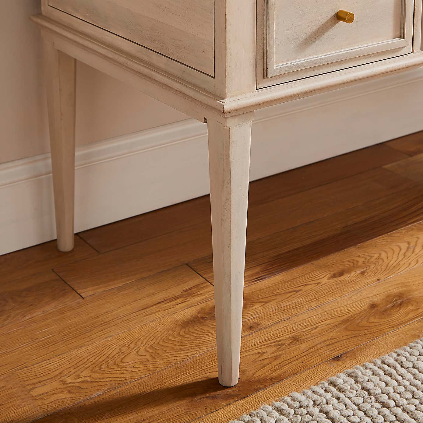 Anais Whitewash Storage Desk