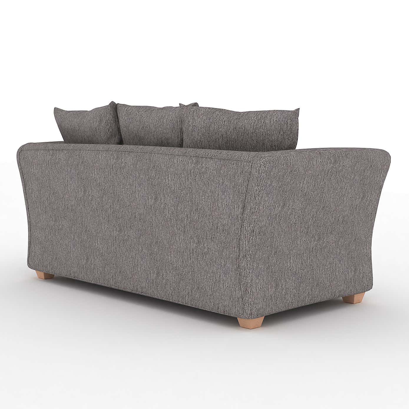 Emmett Woven Fabric 2 Seater Double Sofa Bed