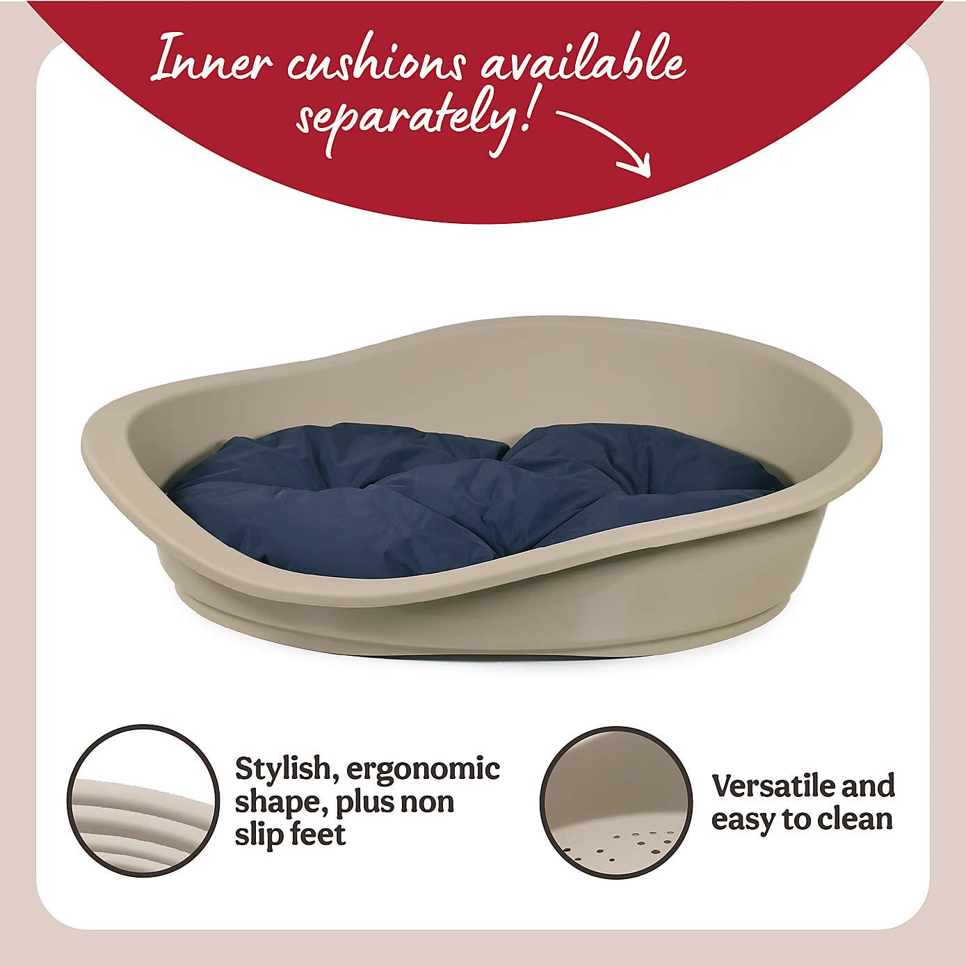 Rosewood Sonny Plastic Pet Bed