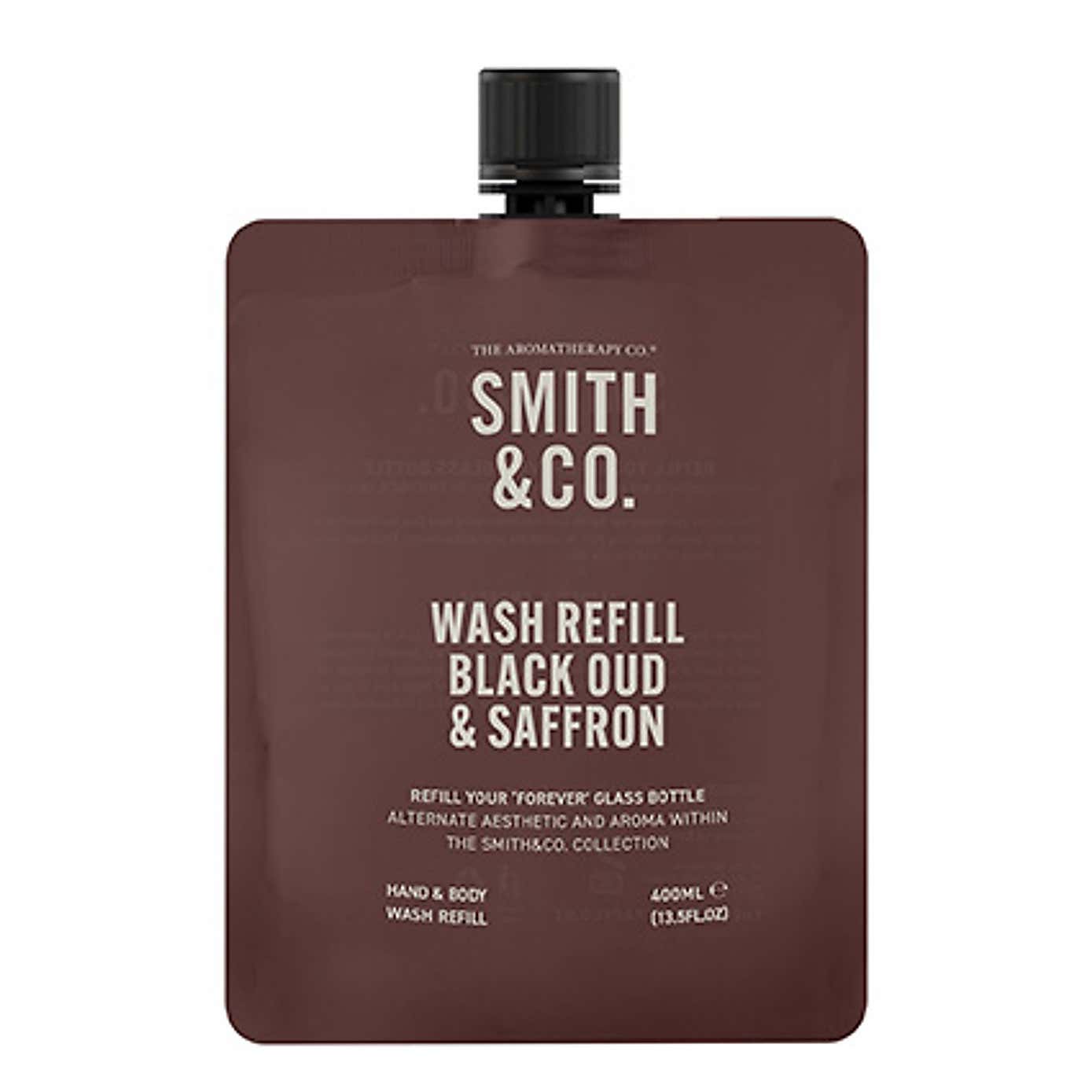 Smith & Co Black Oud & Saffron Hand & Body Wash Refill
