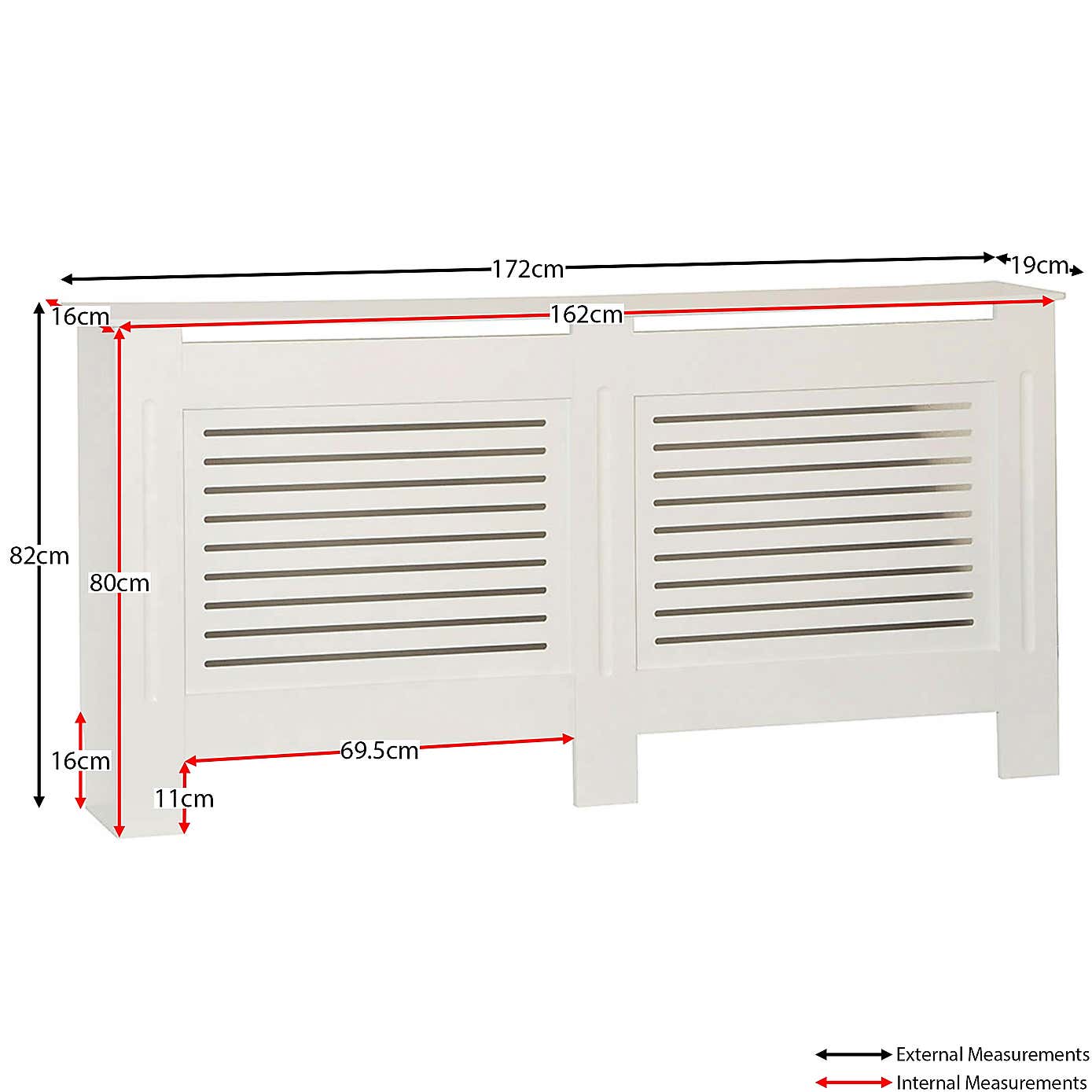 Vida Designs Milton Radiator Cover