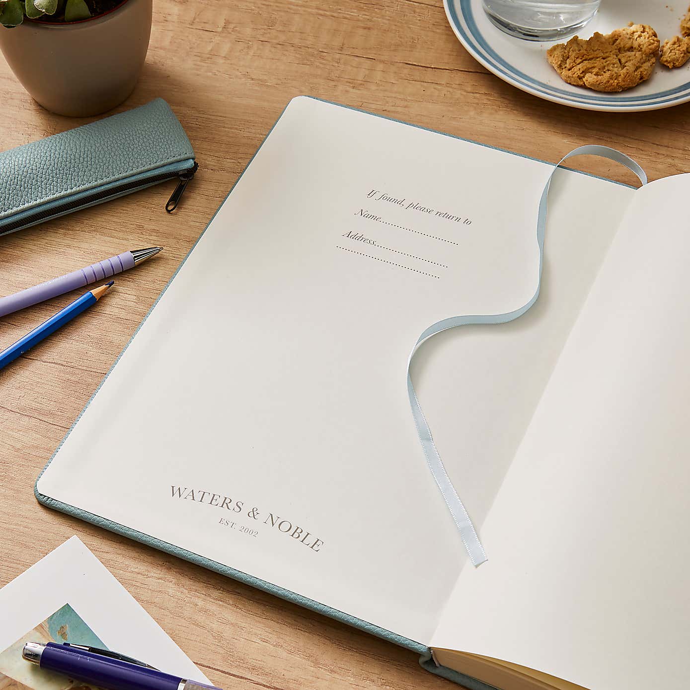 Waters and Noble Premium Faux Leather Notebook