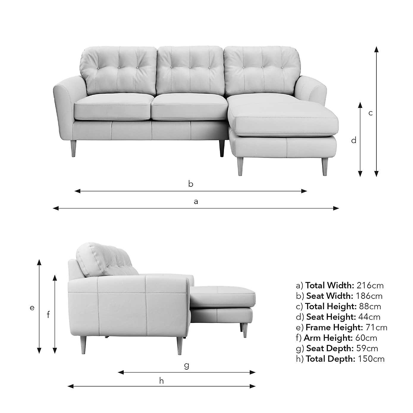 Sven Vintage Leather Large Corner Chaise Sofa