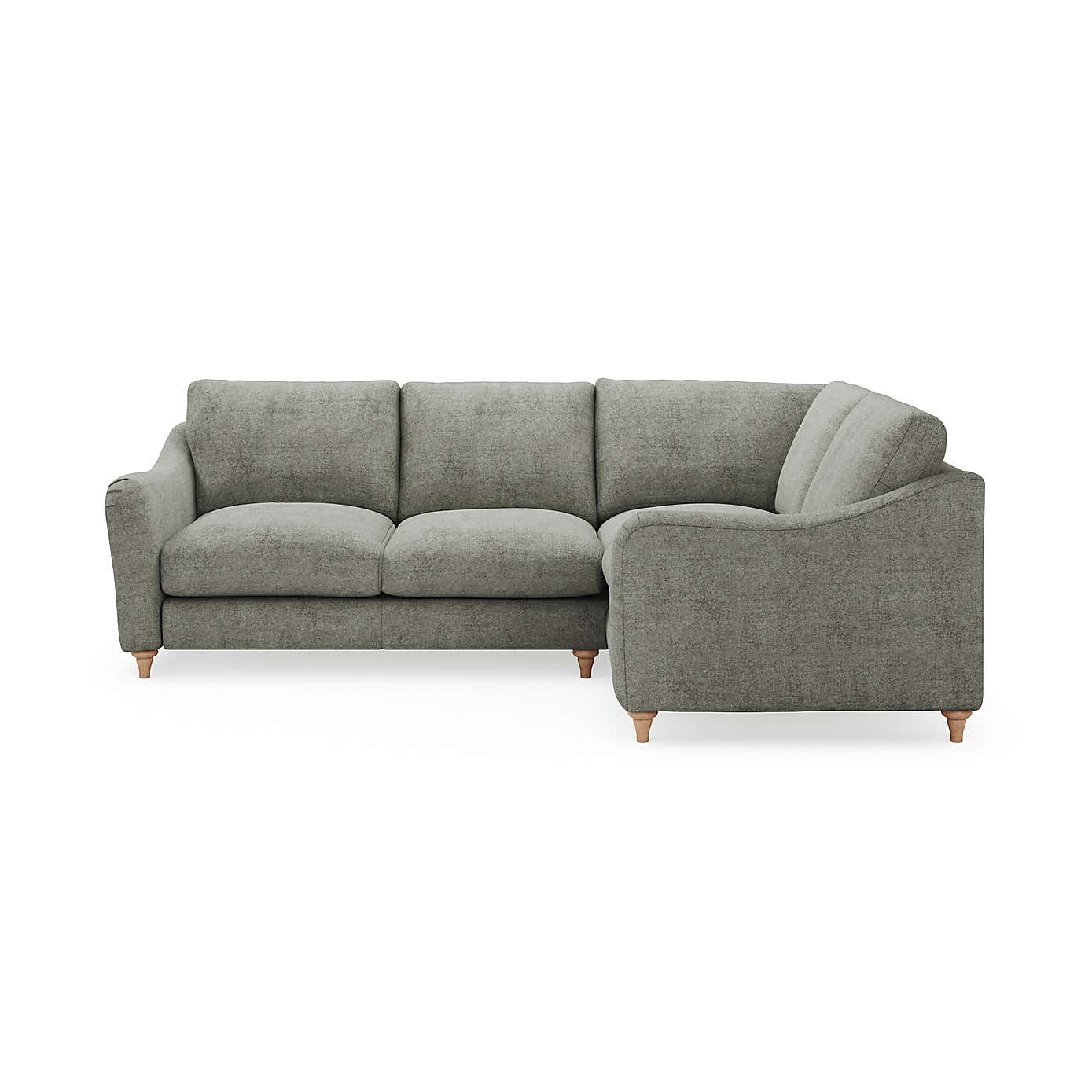 Hattie Tonal Plush Chenille Corner Sofa