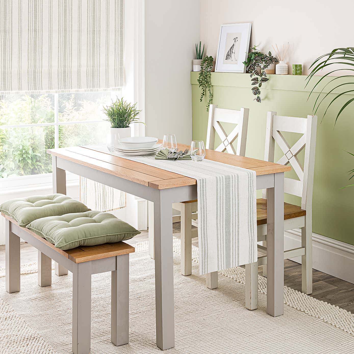 Churchgate Belton Sage Striped Runner