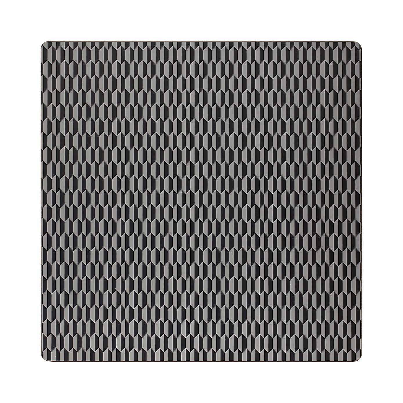 Set of 4 Geometric Cork Back Placemats