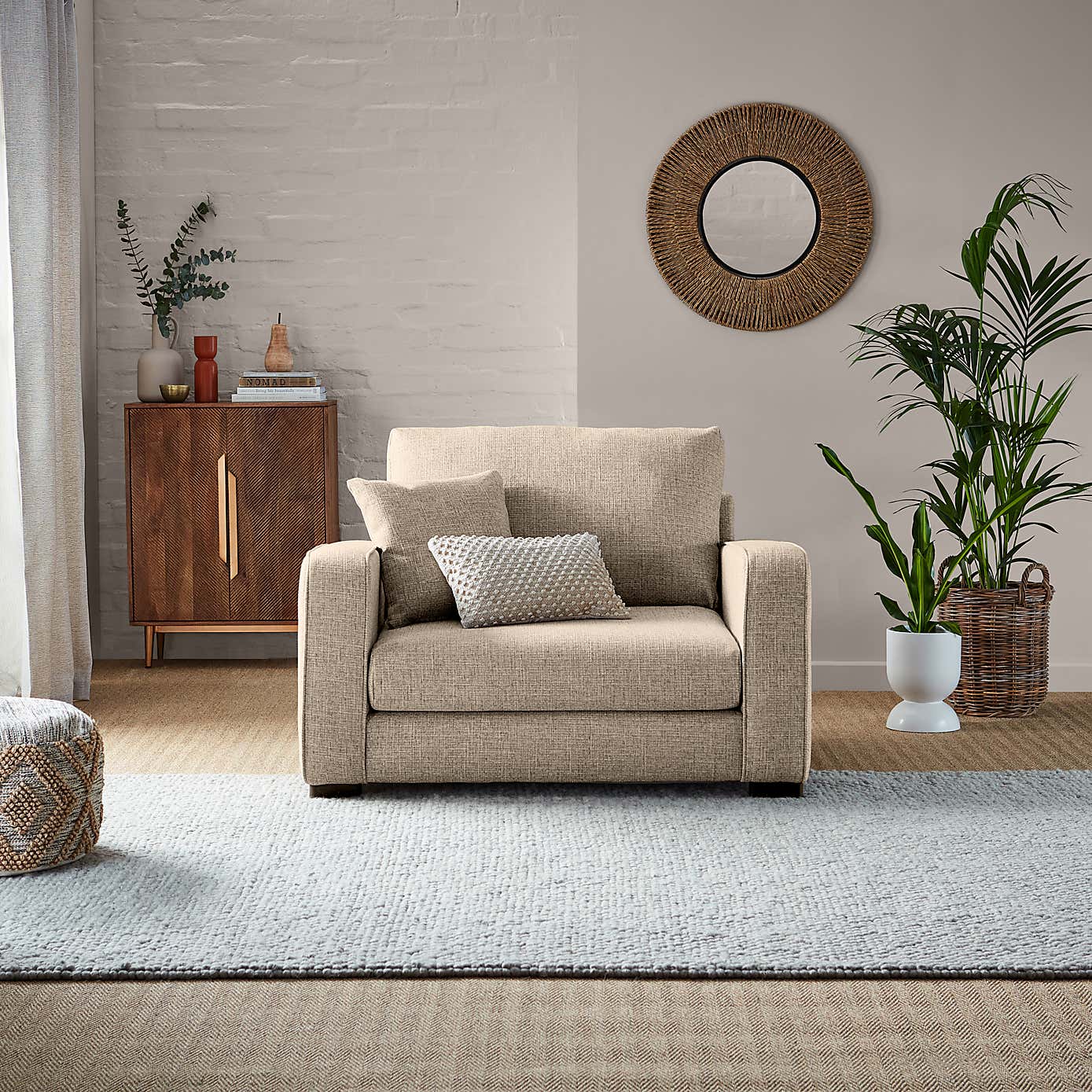 Carson Chunky Multi Weave Snuggle Chair