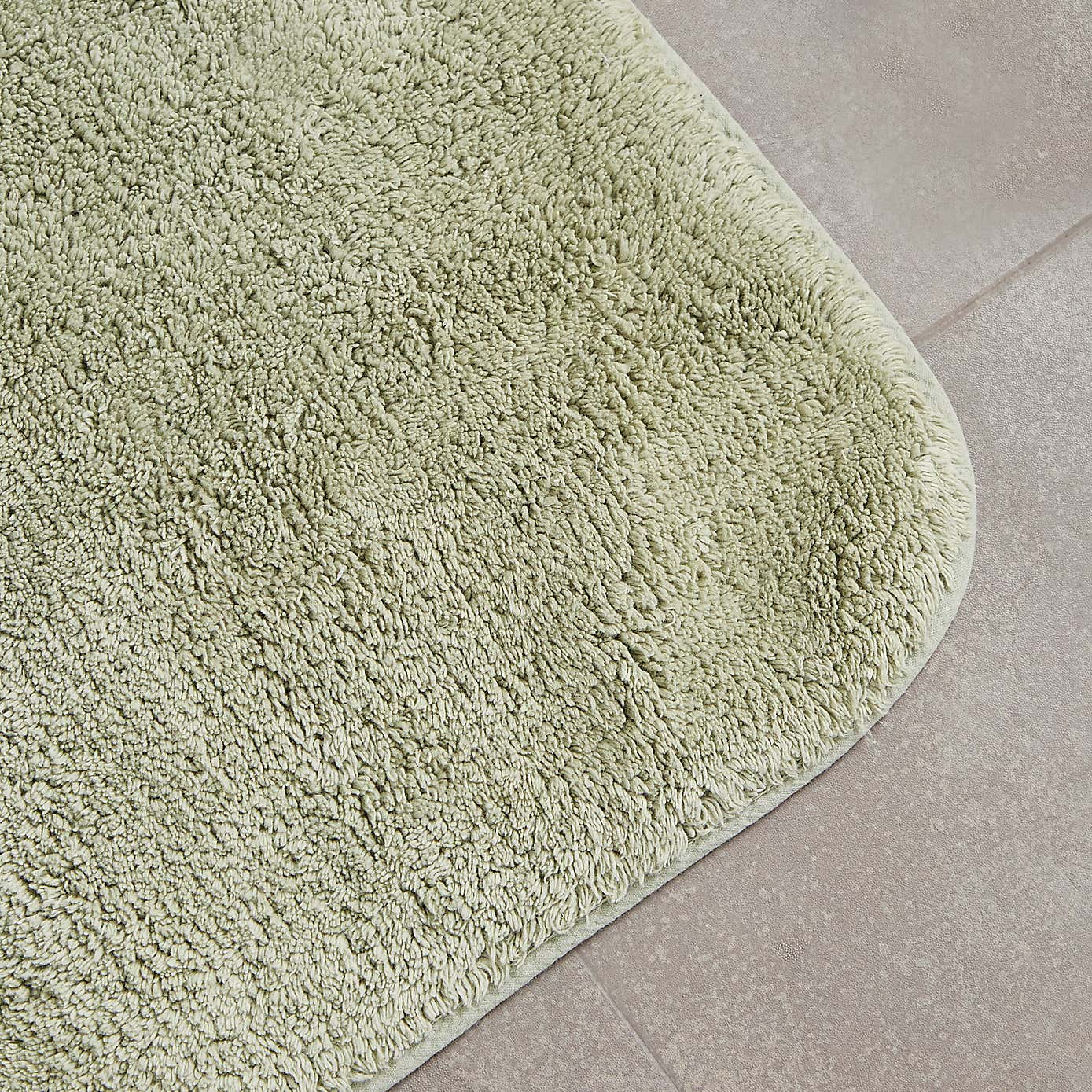 Cotton Anti-Slip Bath & Pedestal Mat Set