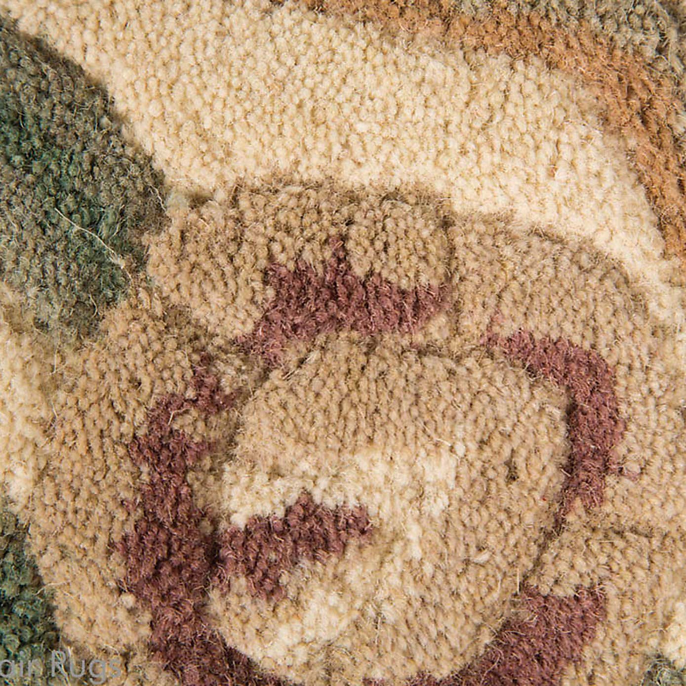 Fawn Lotus Premium Aubusson Rug