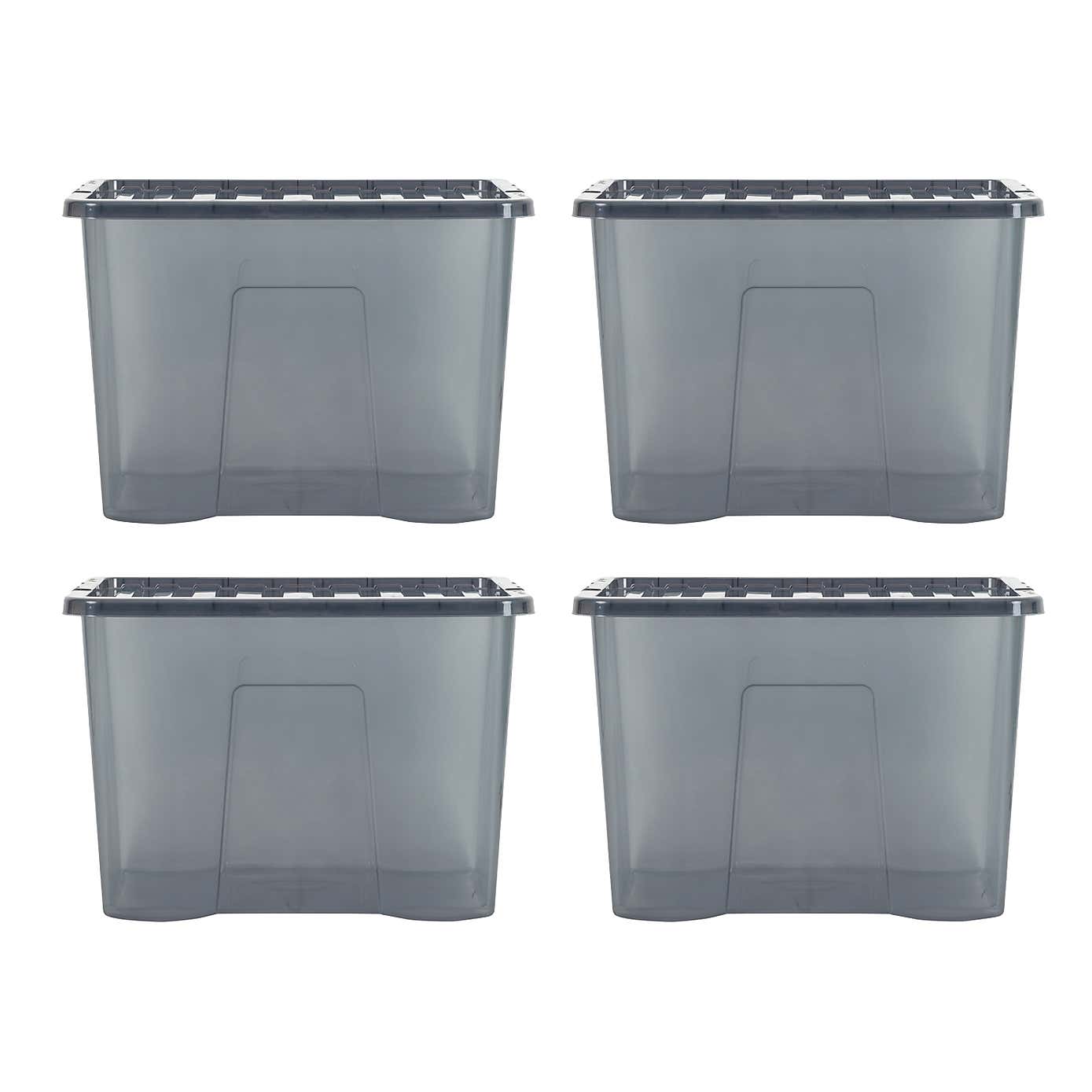 Wham Crystal Set of 4 Storage Boxes & Lids