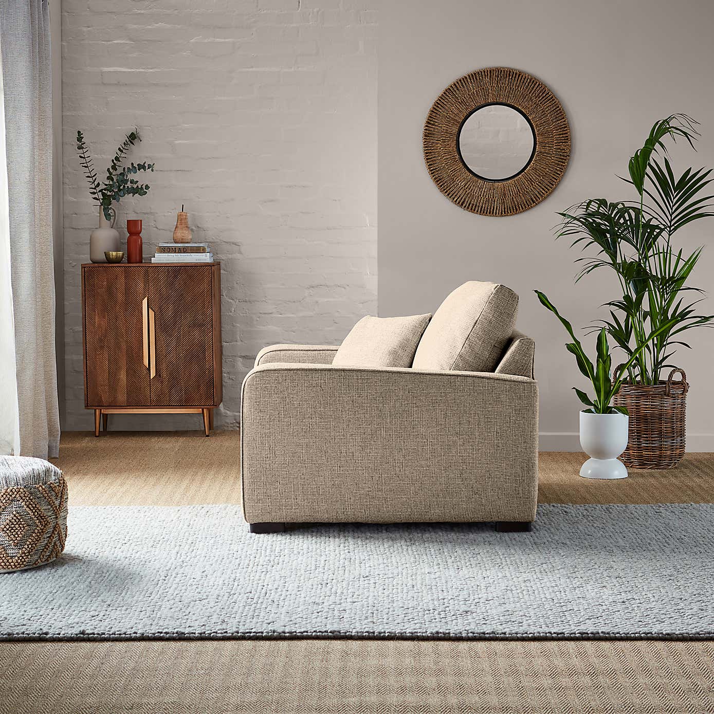 Carson Chunky Multi Weave Snuggle Chair