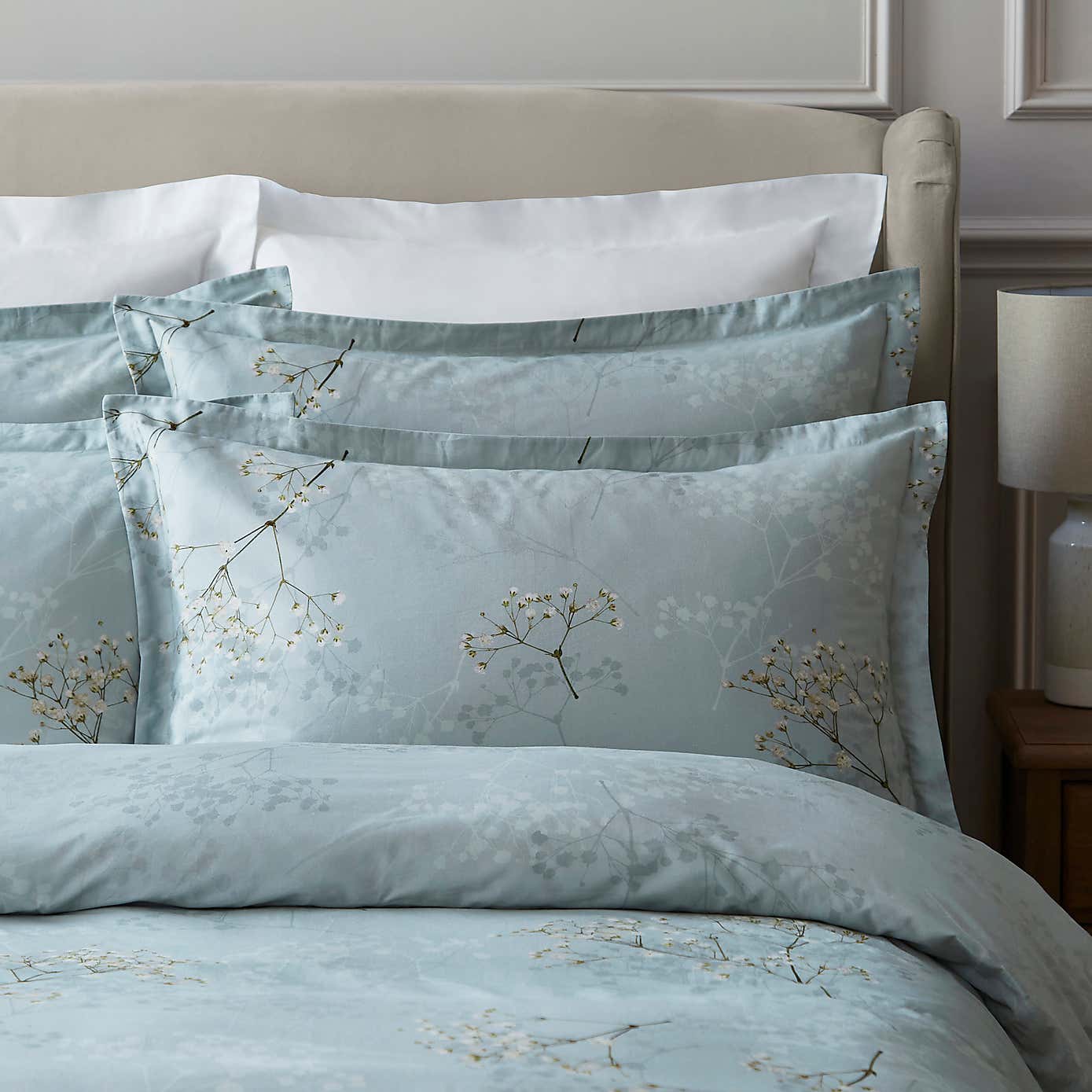 Dorma Gypsophilia Mineral Duvet Cover and Pillowcase Set