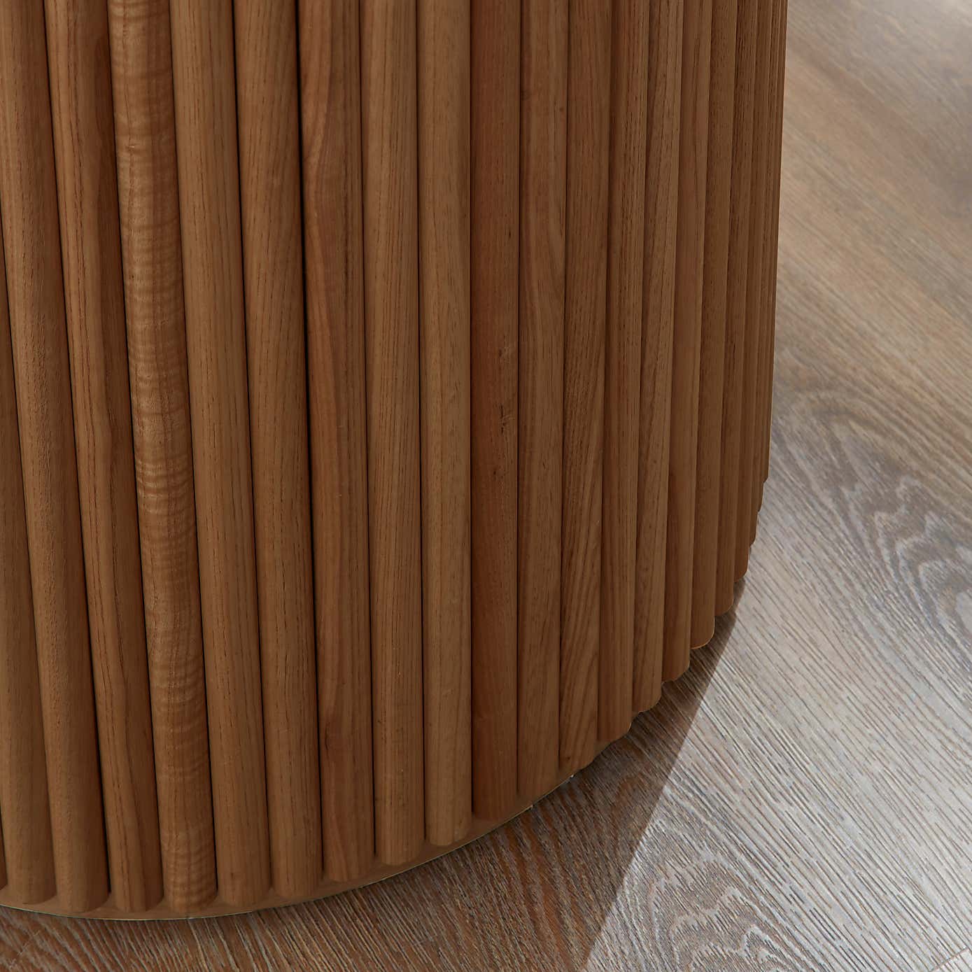 Amari Round Dining Table with Melia Dark Stained Dining Chairs