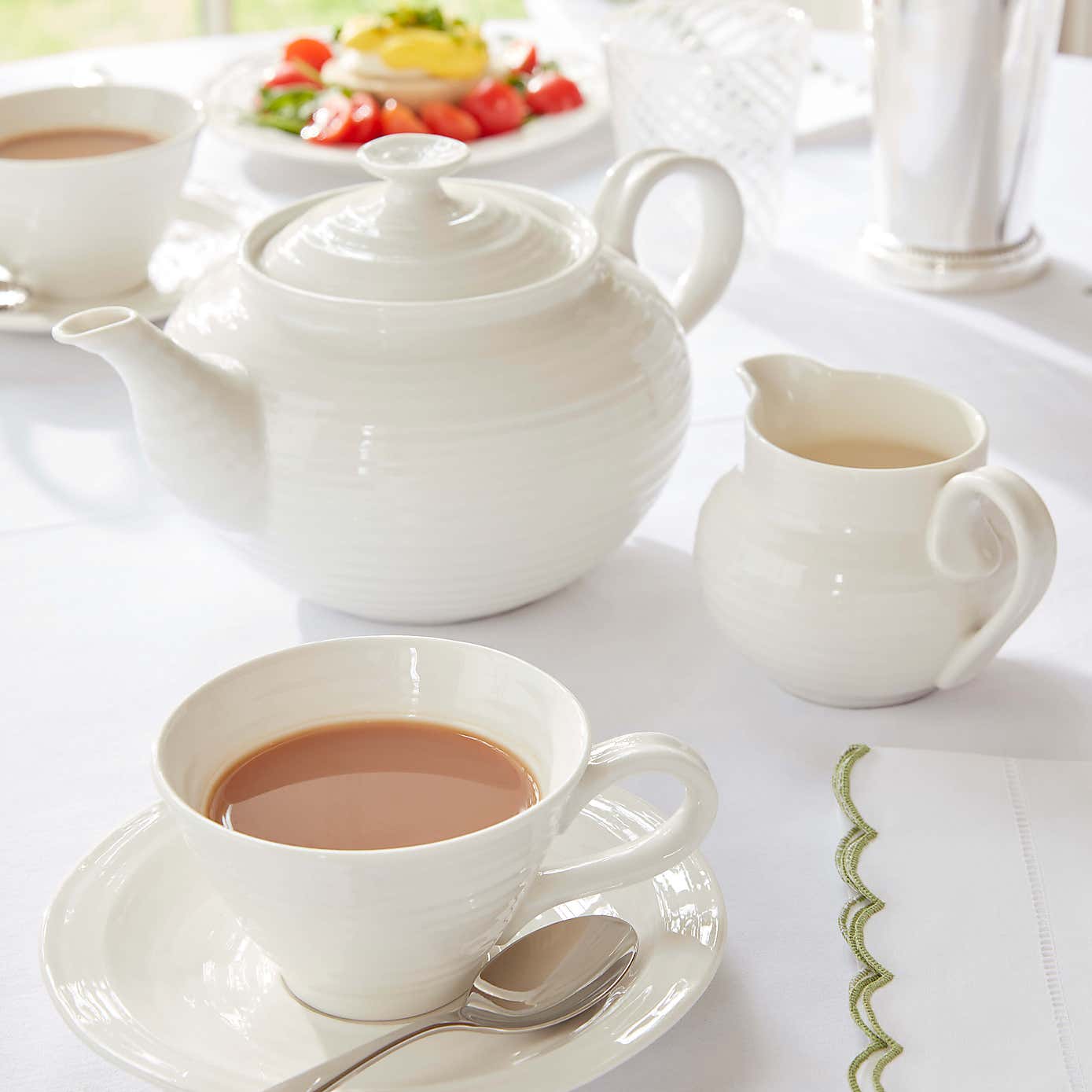 Sophie Conran for Portmeirion Set of 4 Tea Cups and Saucers