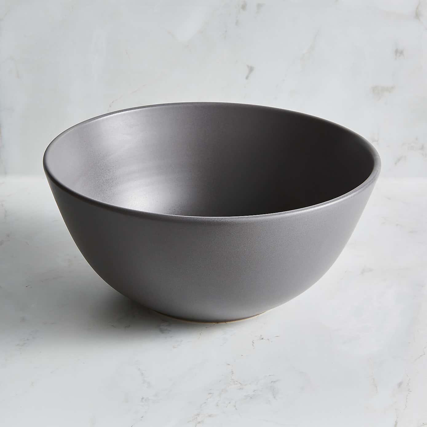 Stoneware Charcoal Serving Bowl