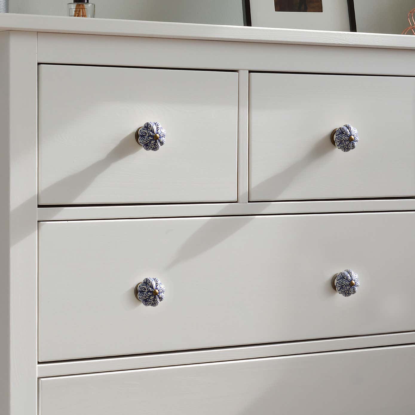 Pack of 6 Nicola Spring Floral Drawer Knobs