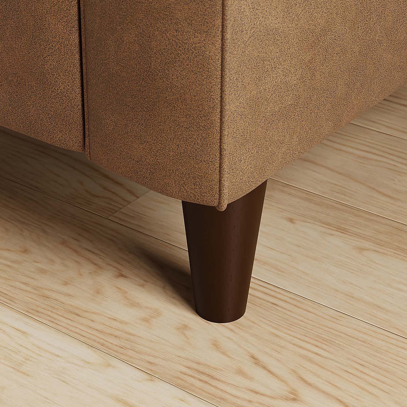 Zoe Faux Leather Snuggle Single Sofa Bed