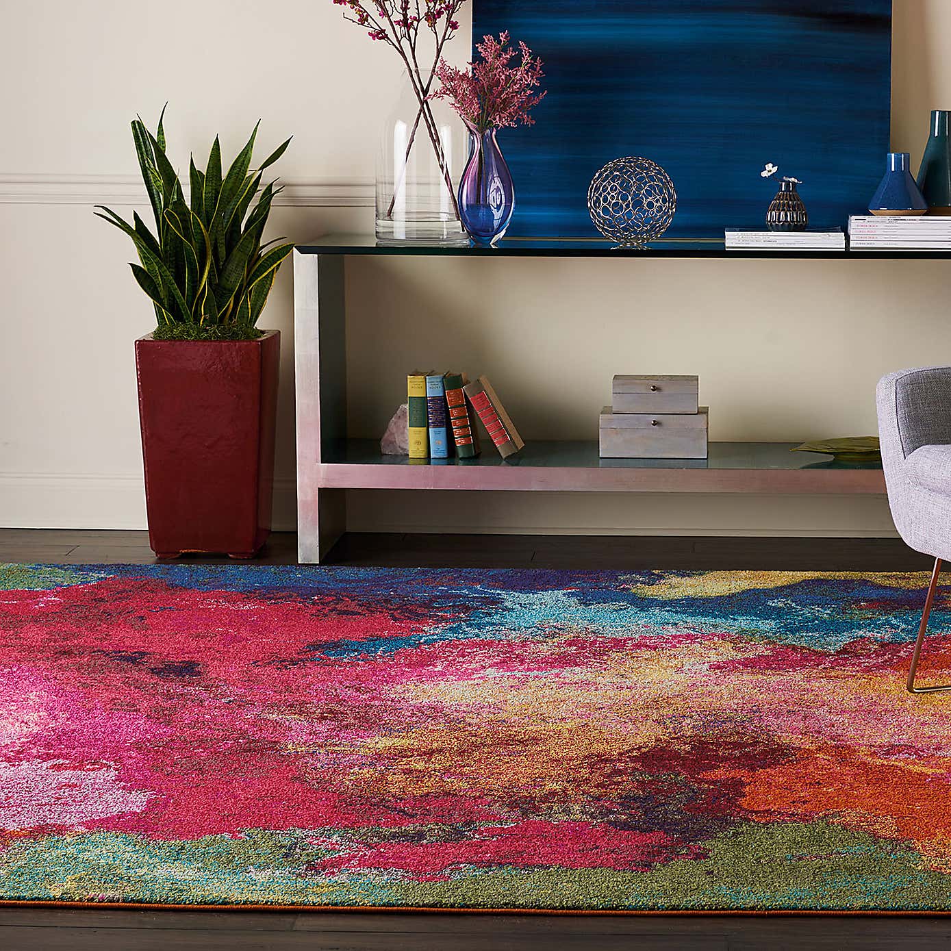 Multi Coloured Celestial Palette Rug