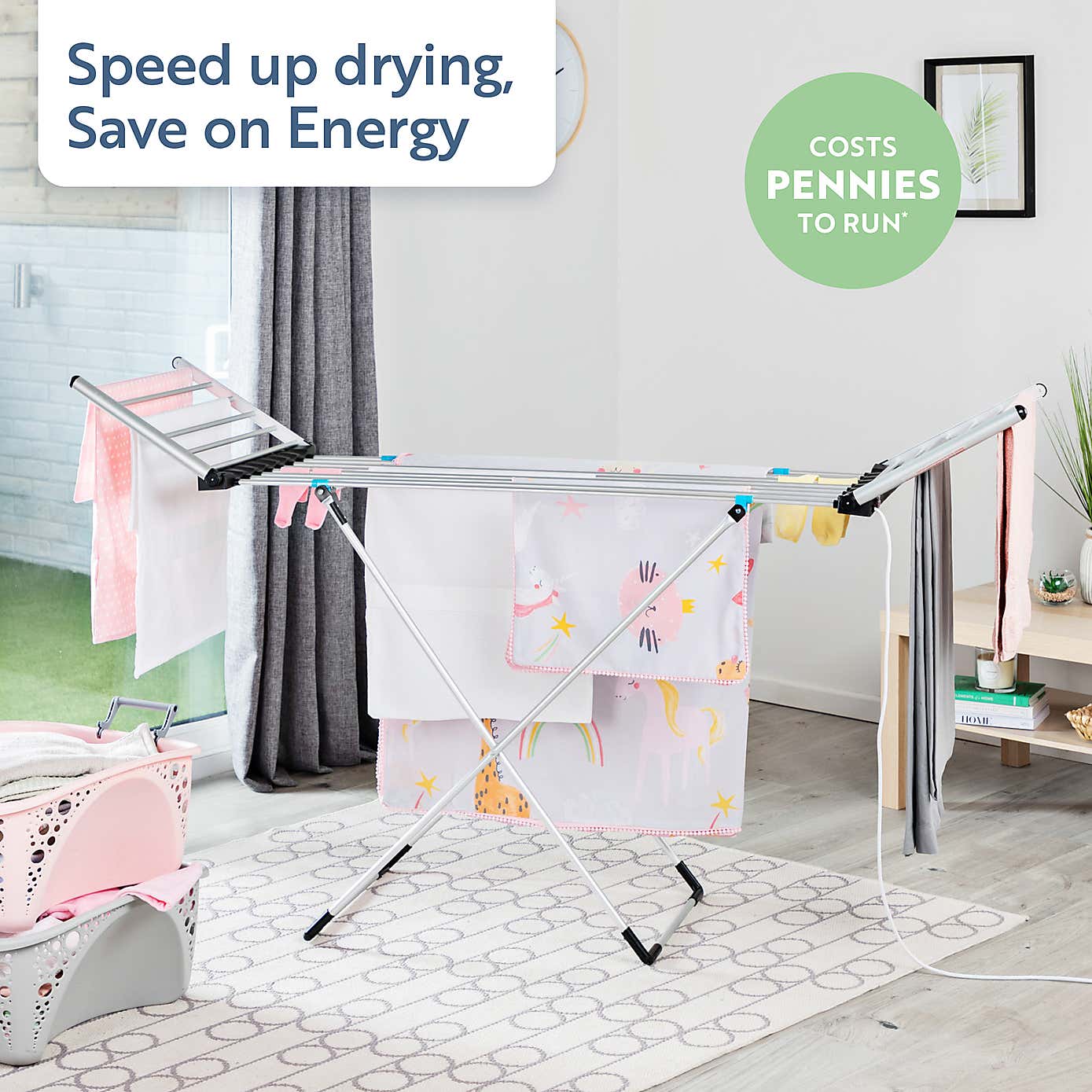 Sure Dri XL Heated Airer with Wings