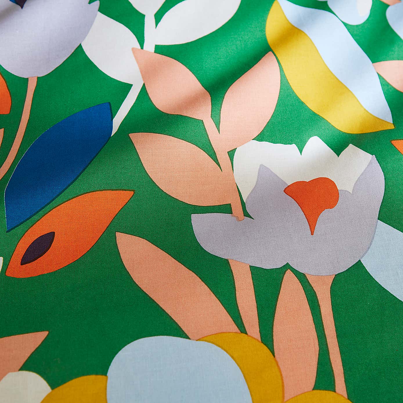 Elements Fieldsley Multicoloured Cotton Duvet Cover and Pillowcase Set