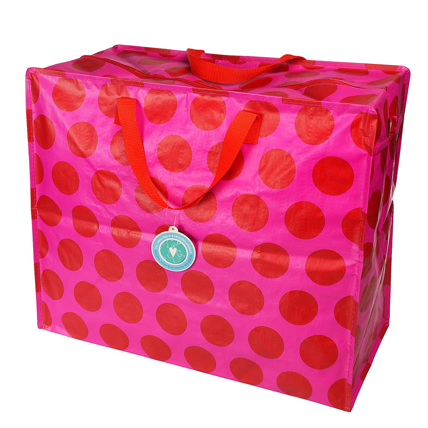 Rex London Red on Pink Spotlight Jumbo Bag