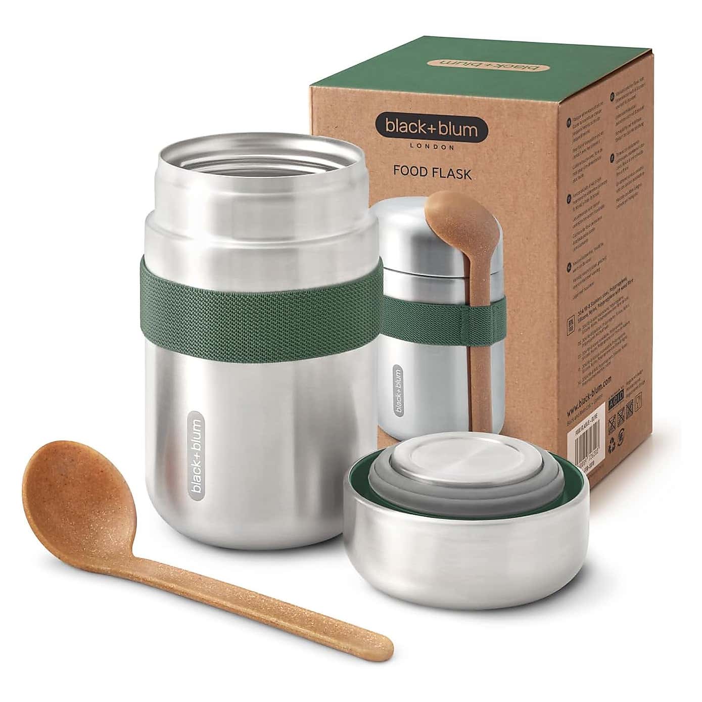 Black and Blum Food Flask