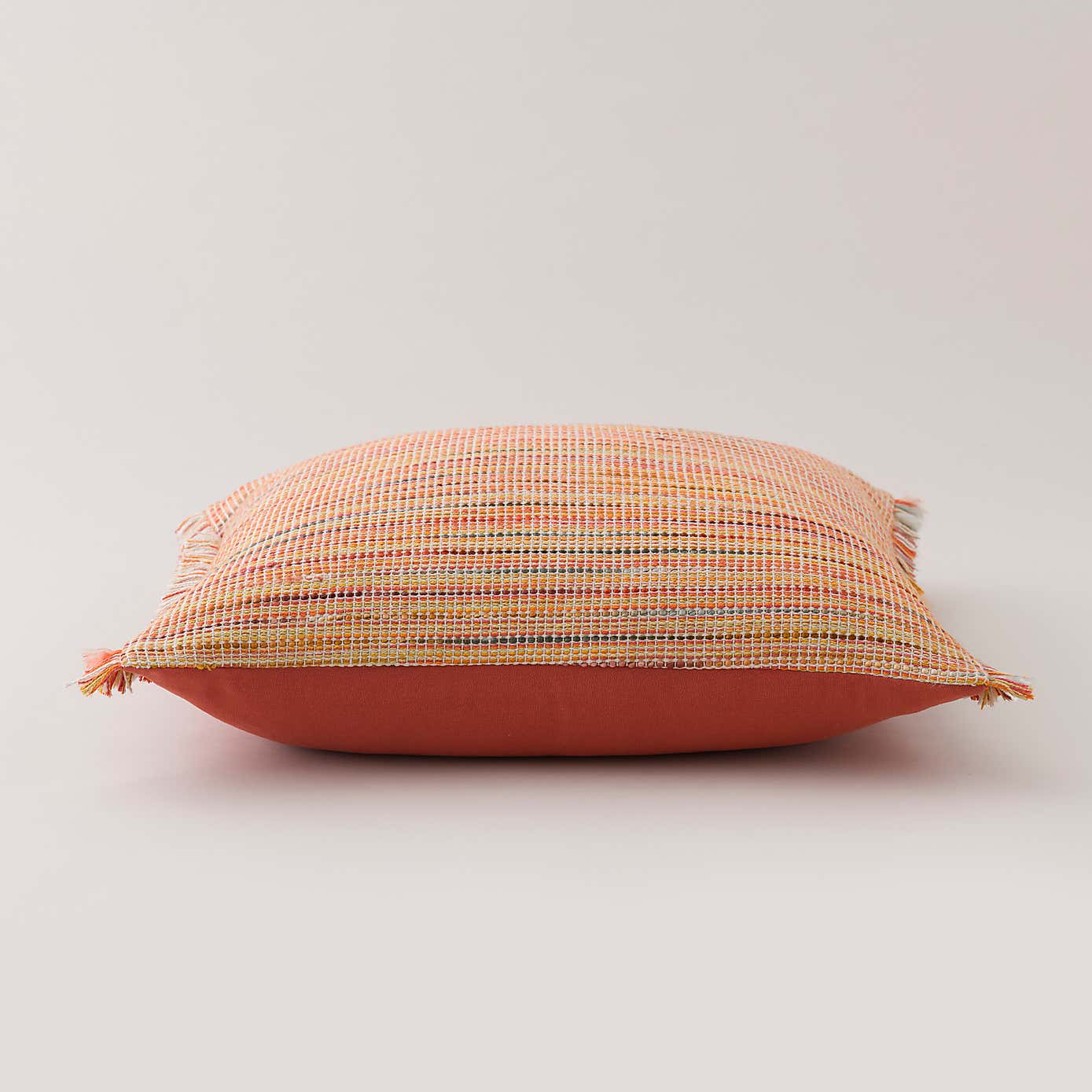 Ava Flat Weave Cotton Square Cushion