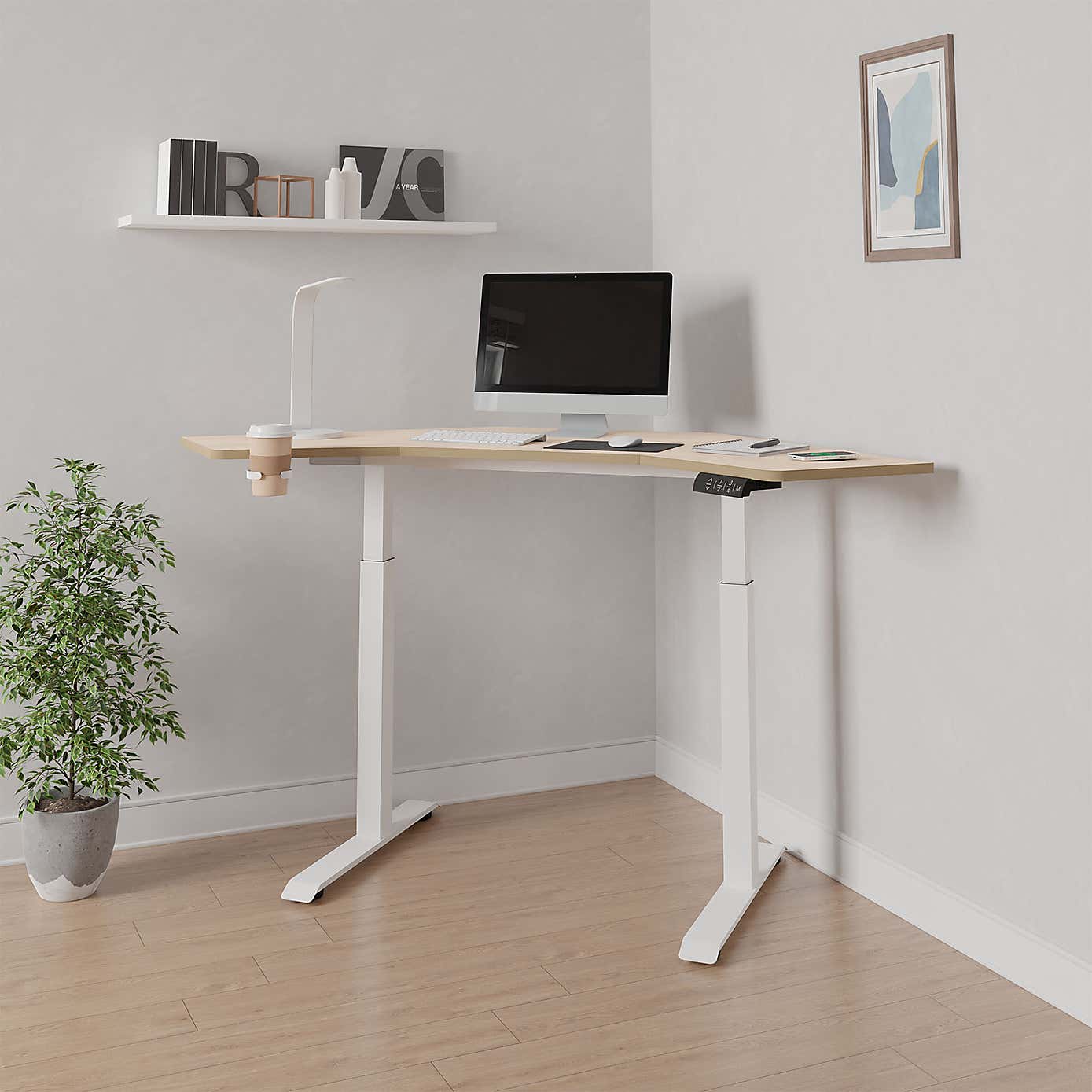Gino Corner Height Adjustable Desk